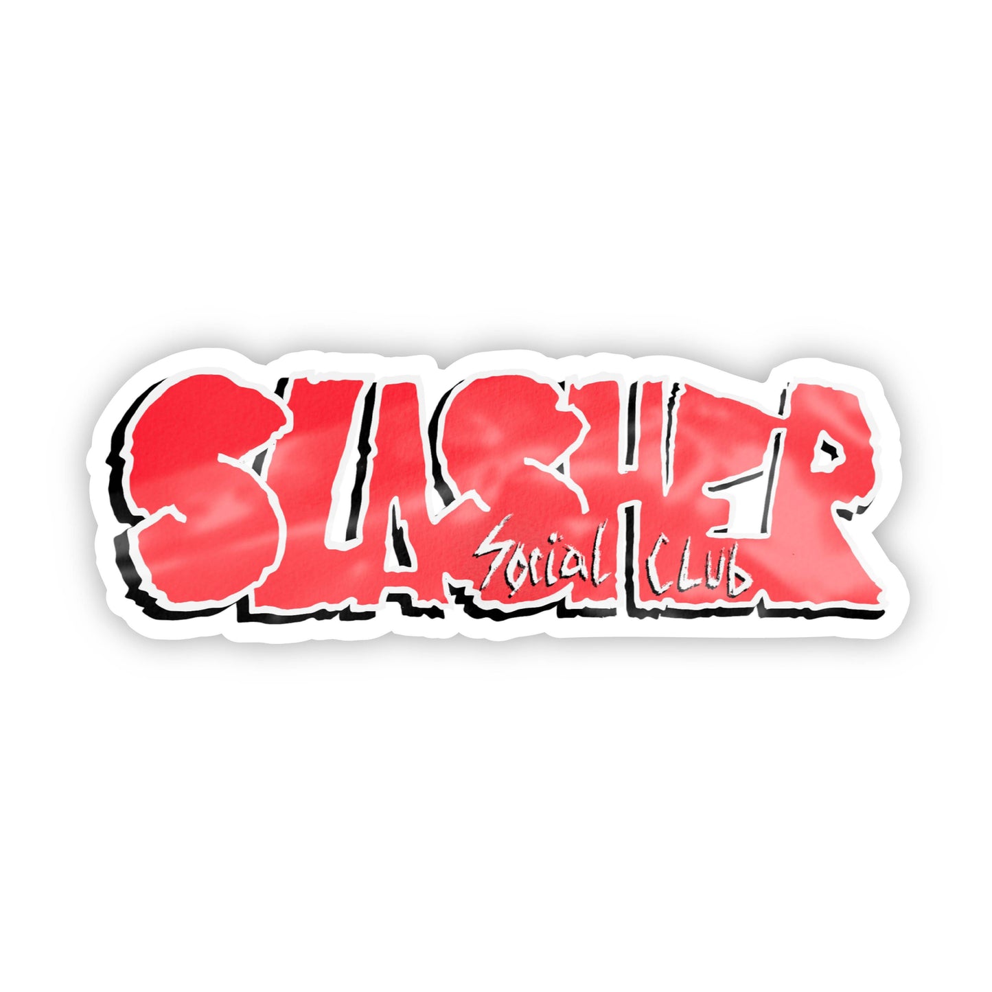 Slasher Social Club Lettering Halloween Sticker