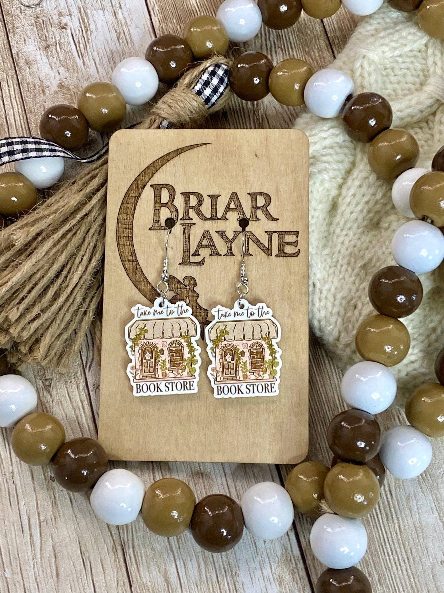 Bookstore Book Lovers Reader Library Earrings #2