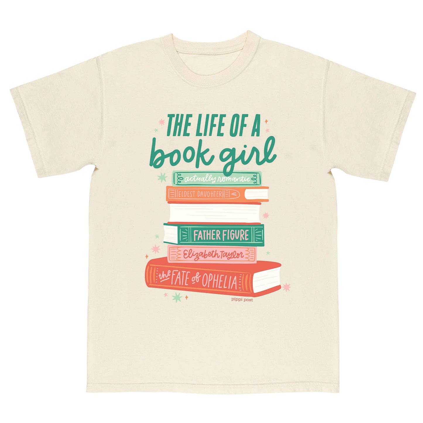 Life of a Book Girl Tee - Ivory