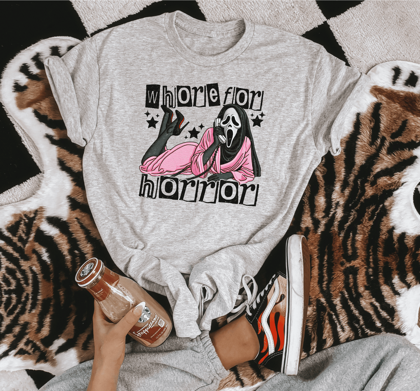 Whore for Horror Ash Graphic tee