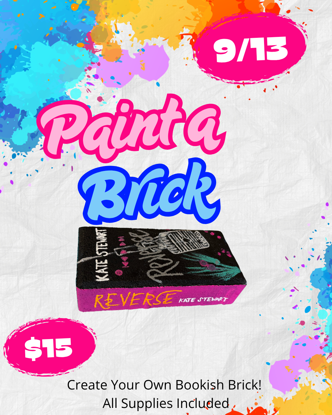 Bookish Paint a Brick