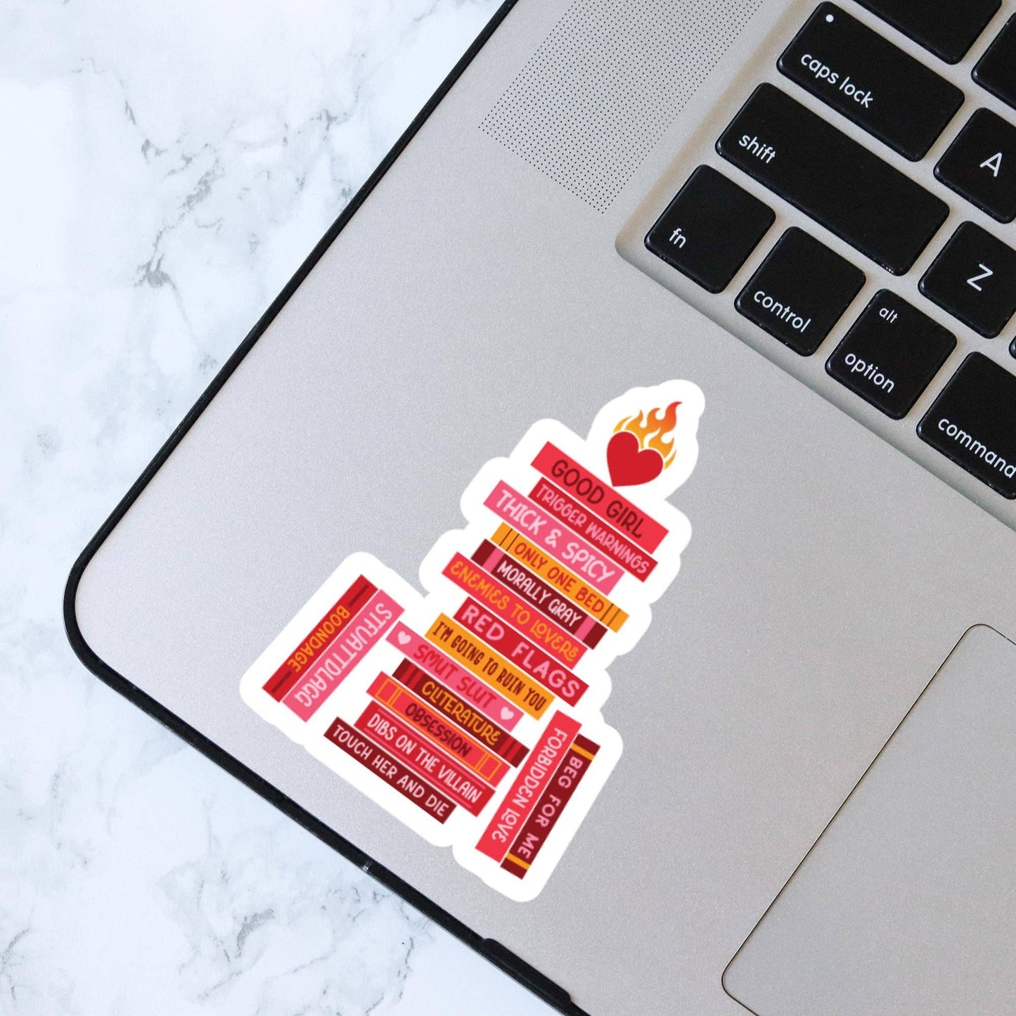 Smut Book Stack Sticker