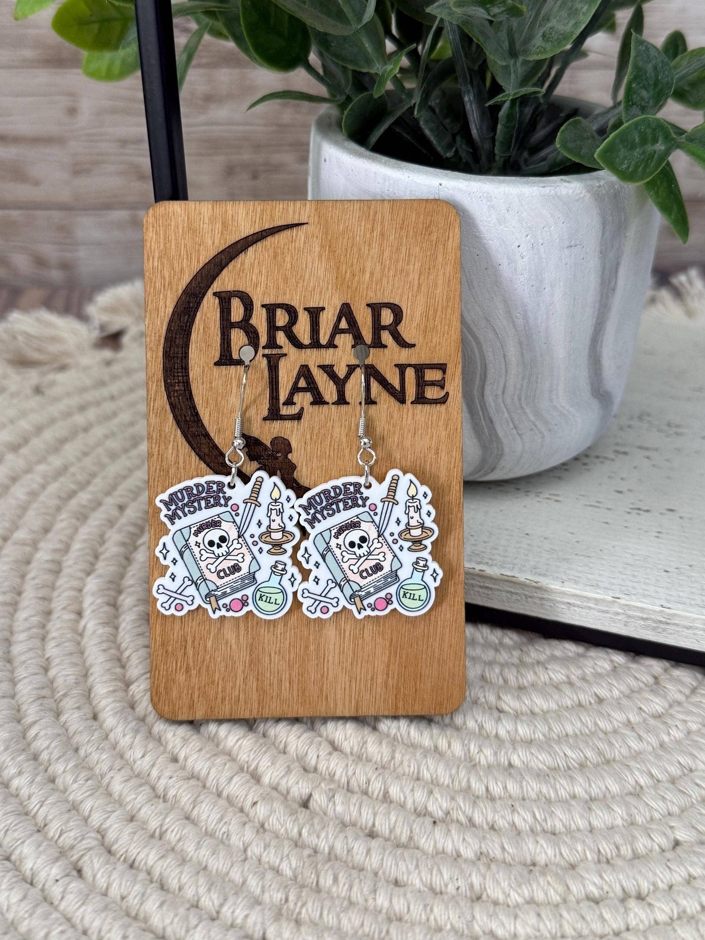 True Crime & Mystery Book Club Earrings #4