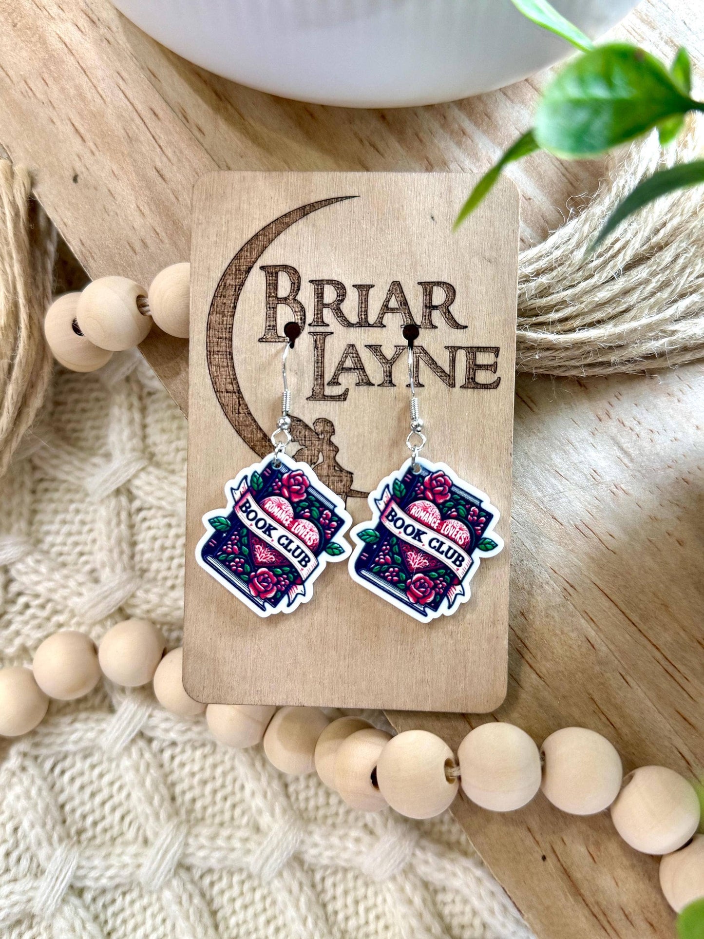 Book Club Booktrovert Bookoholic Reading Earrings