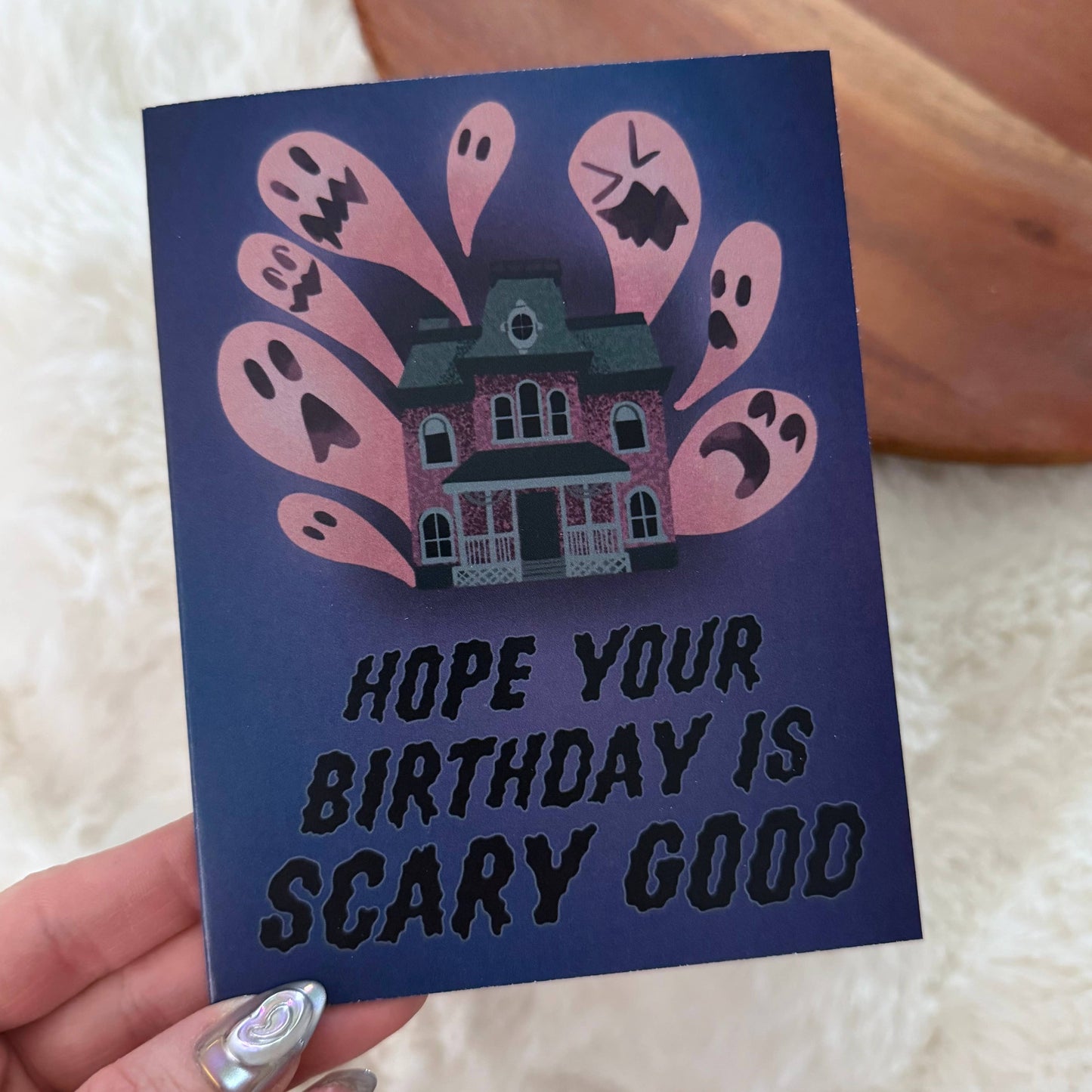 "Hope your birthday is scary good" Birthday Card