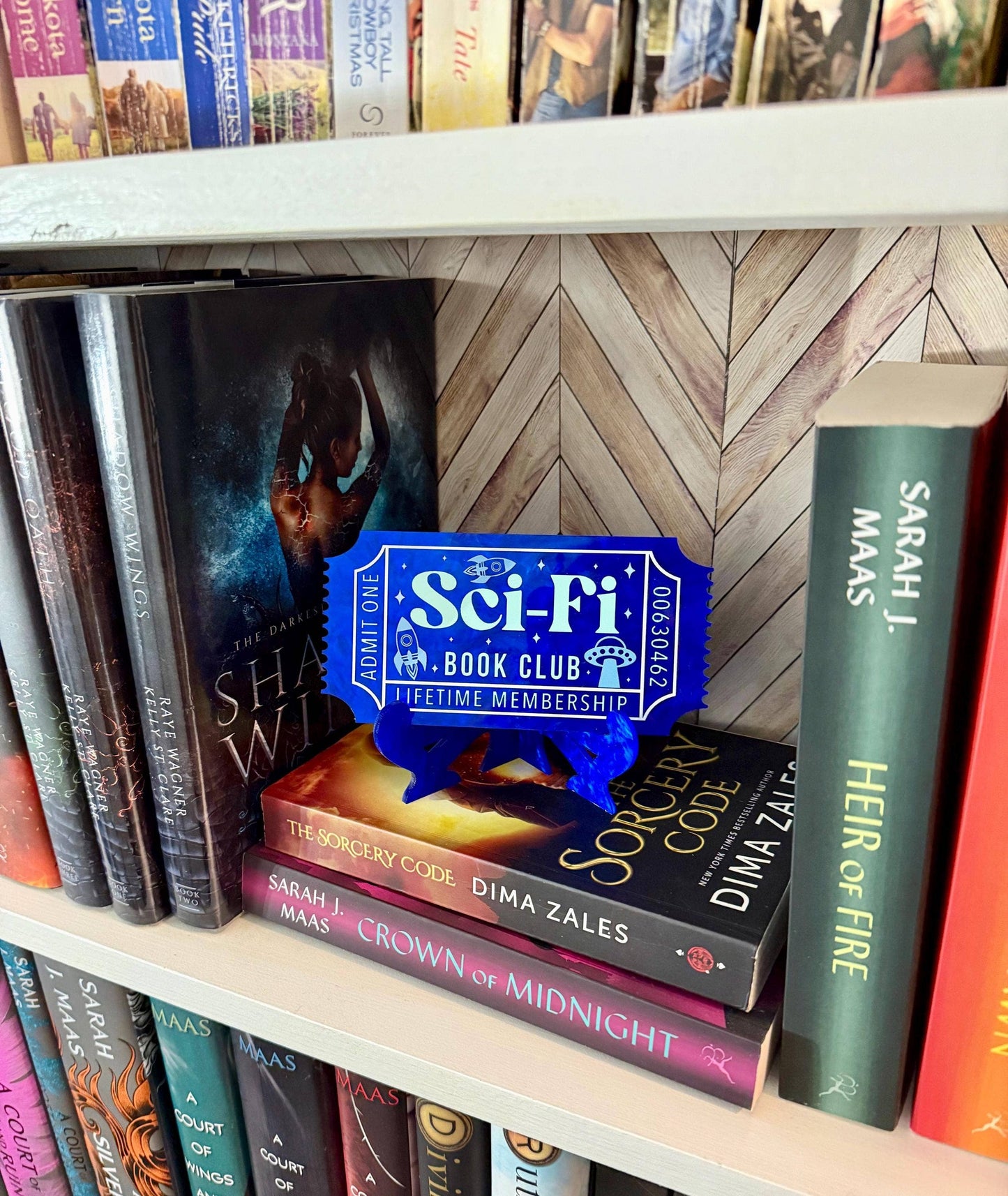 Sci Fi Bookish Shelf Sitter and Bookshelf Decor Ticket