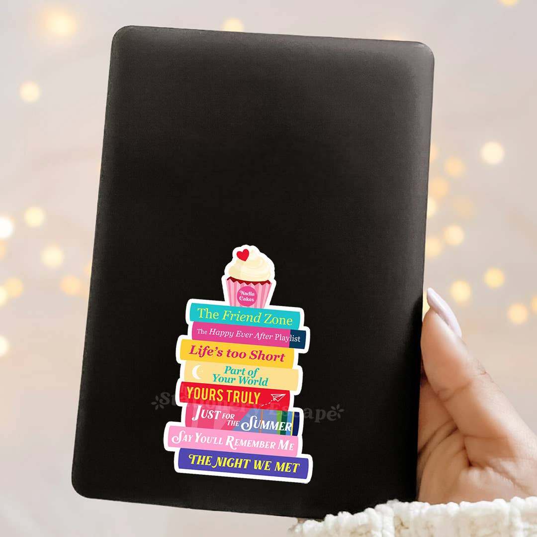 Abby Jimenez Book Stack Sticker