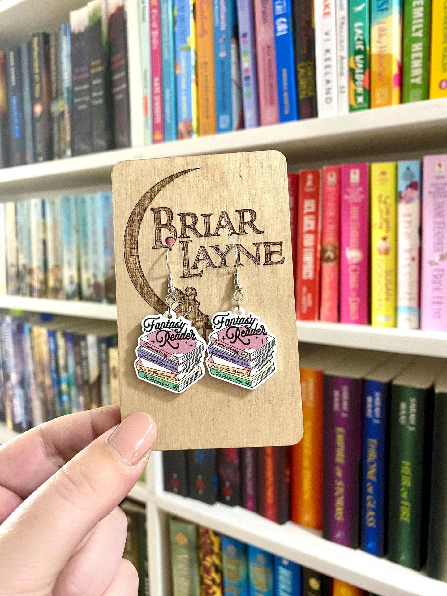 Fantasy Book-Themed Earrings for Readers