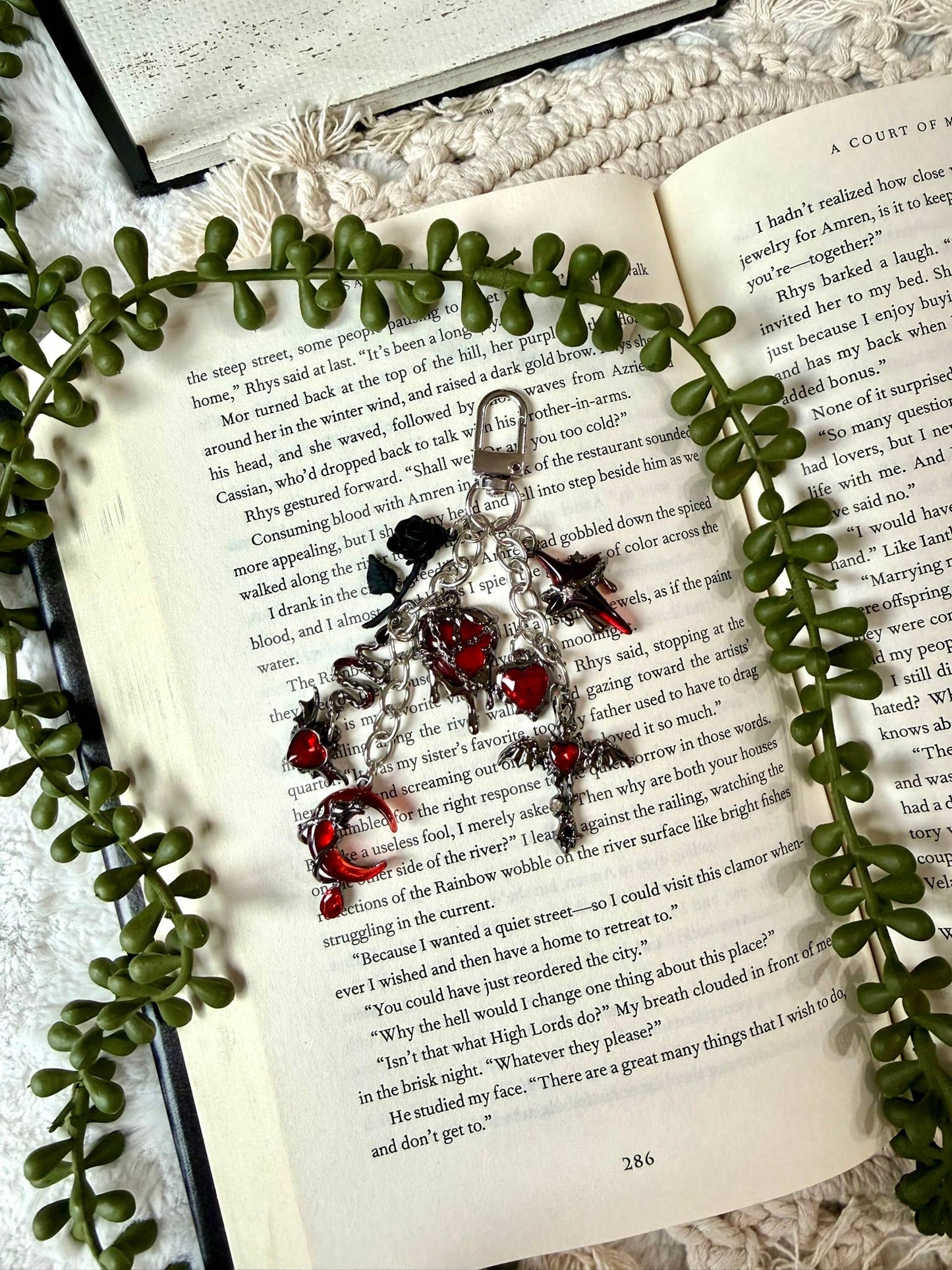 Dark Romance Kindle Charm - Dark Romance Phone Charm