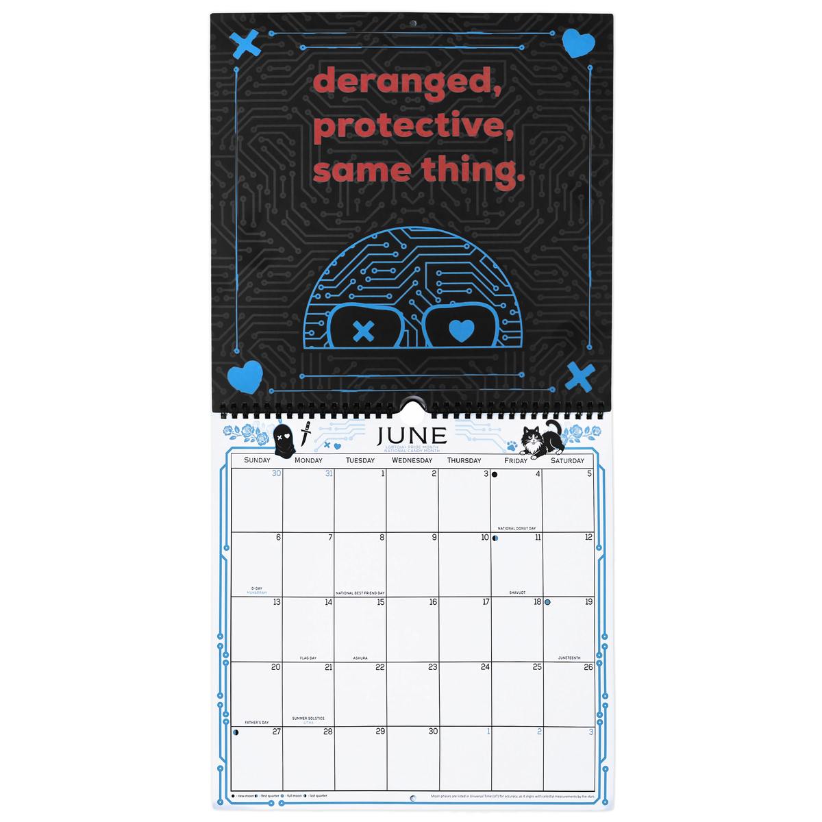 Lights Out 2027 Spiral Wall Calendar