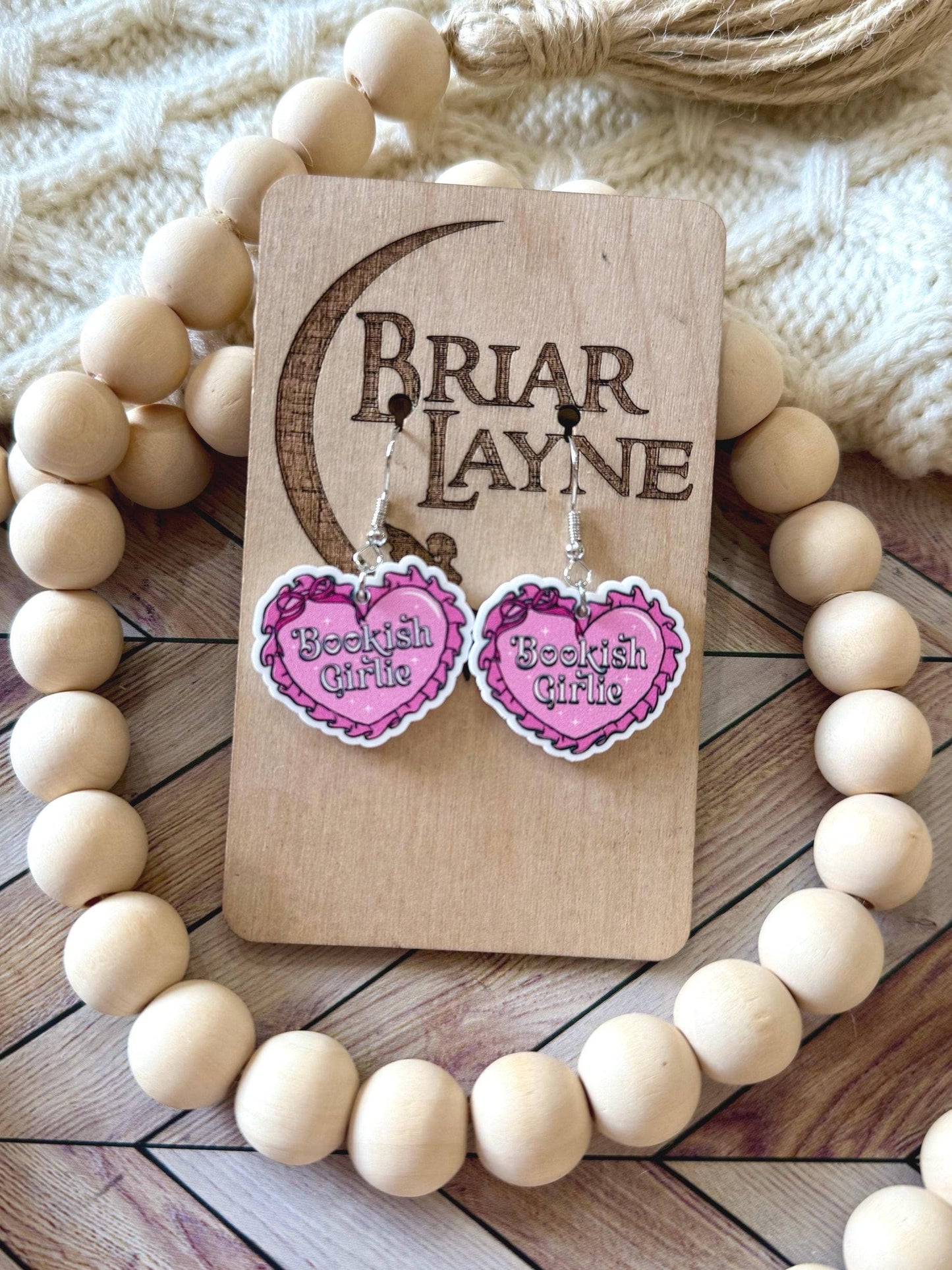 Bookish Girlie Book Club Reading Booktrovert Earrings