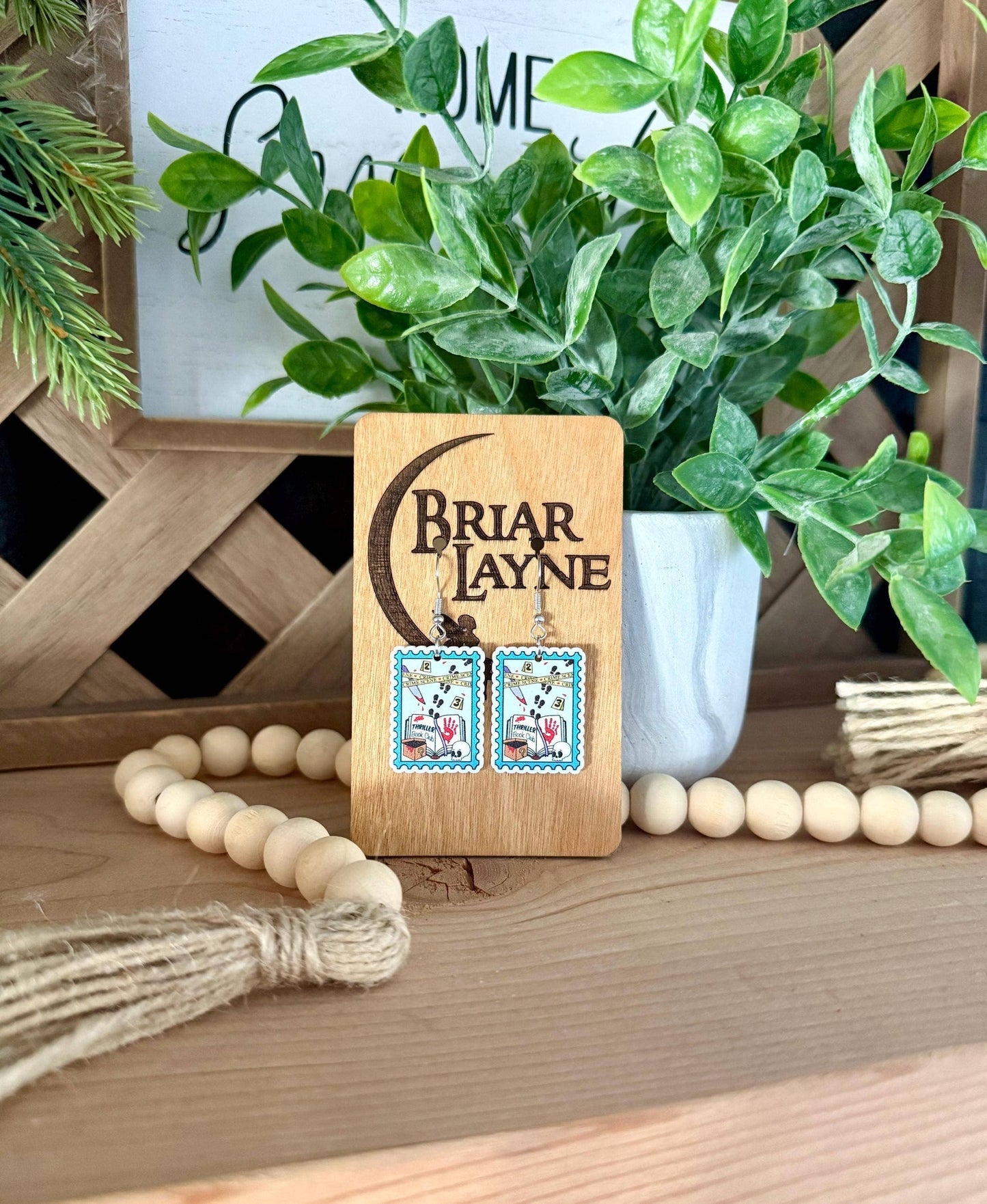 True Crime & Mystery Book Club Earrings