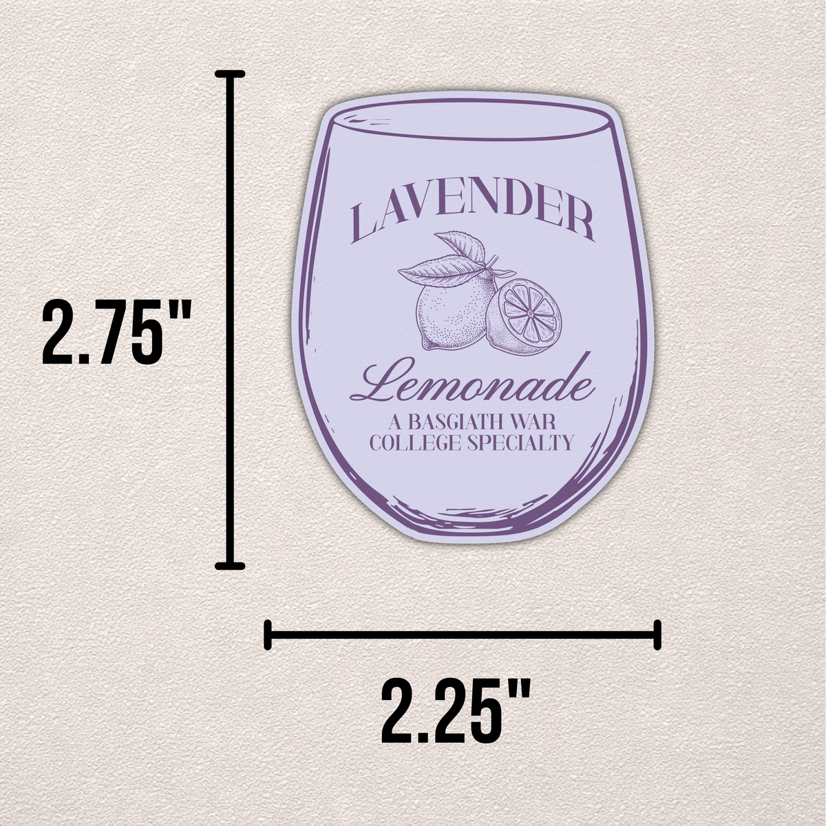 Lavender Lemonade | Fourth Wing Sticker