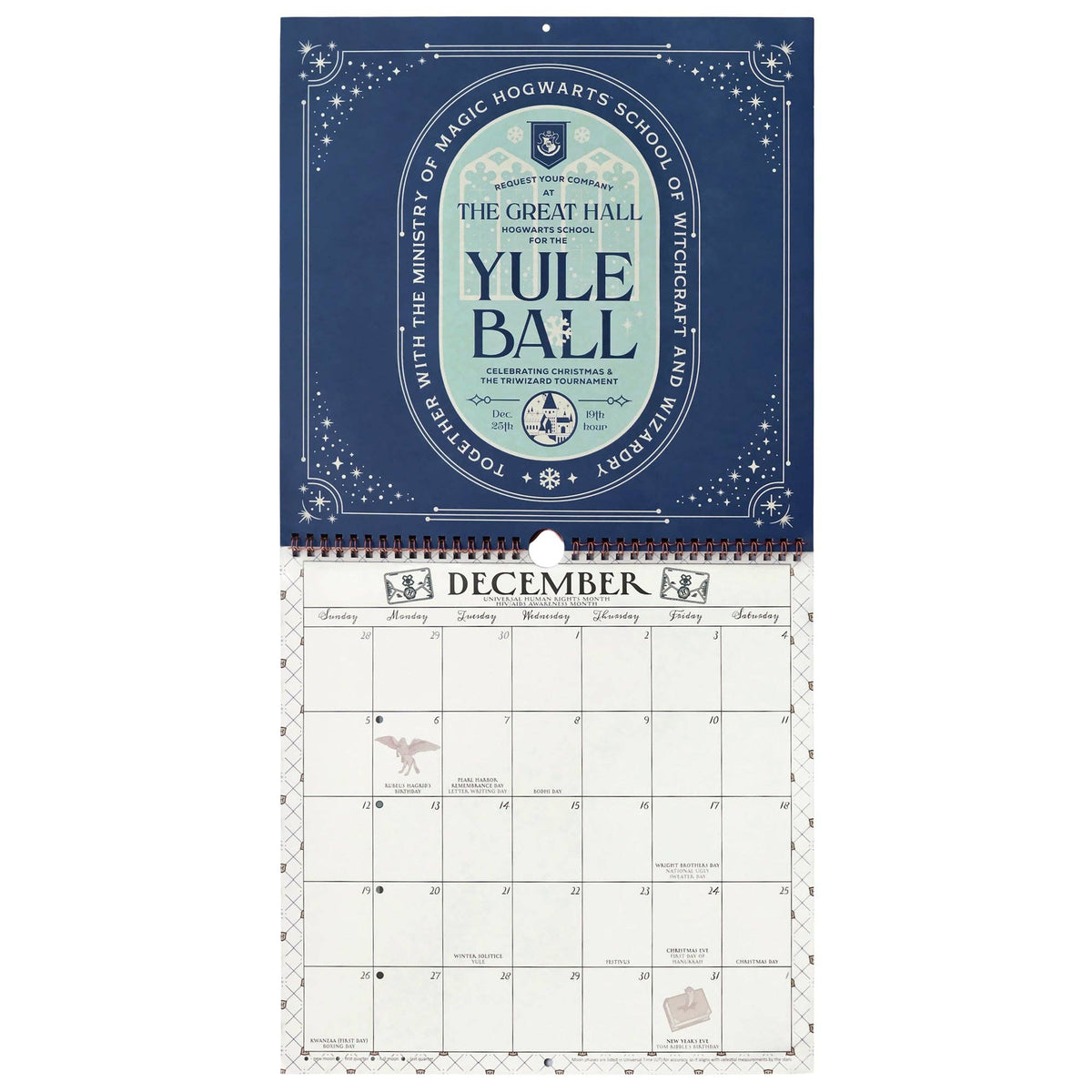Harry Potter Return to Hogwarts 2027 Spiral Wall Calendar