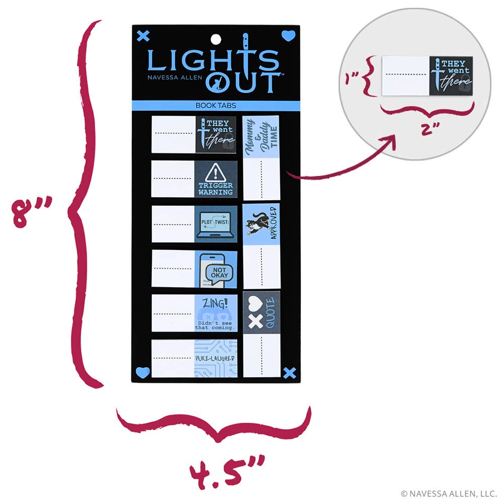 Lights Out Book Annotation Tabs (30-Pack)