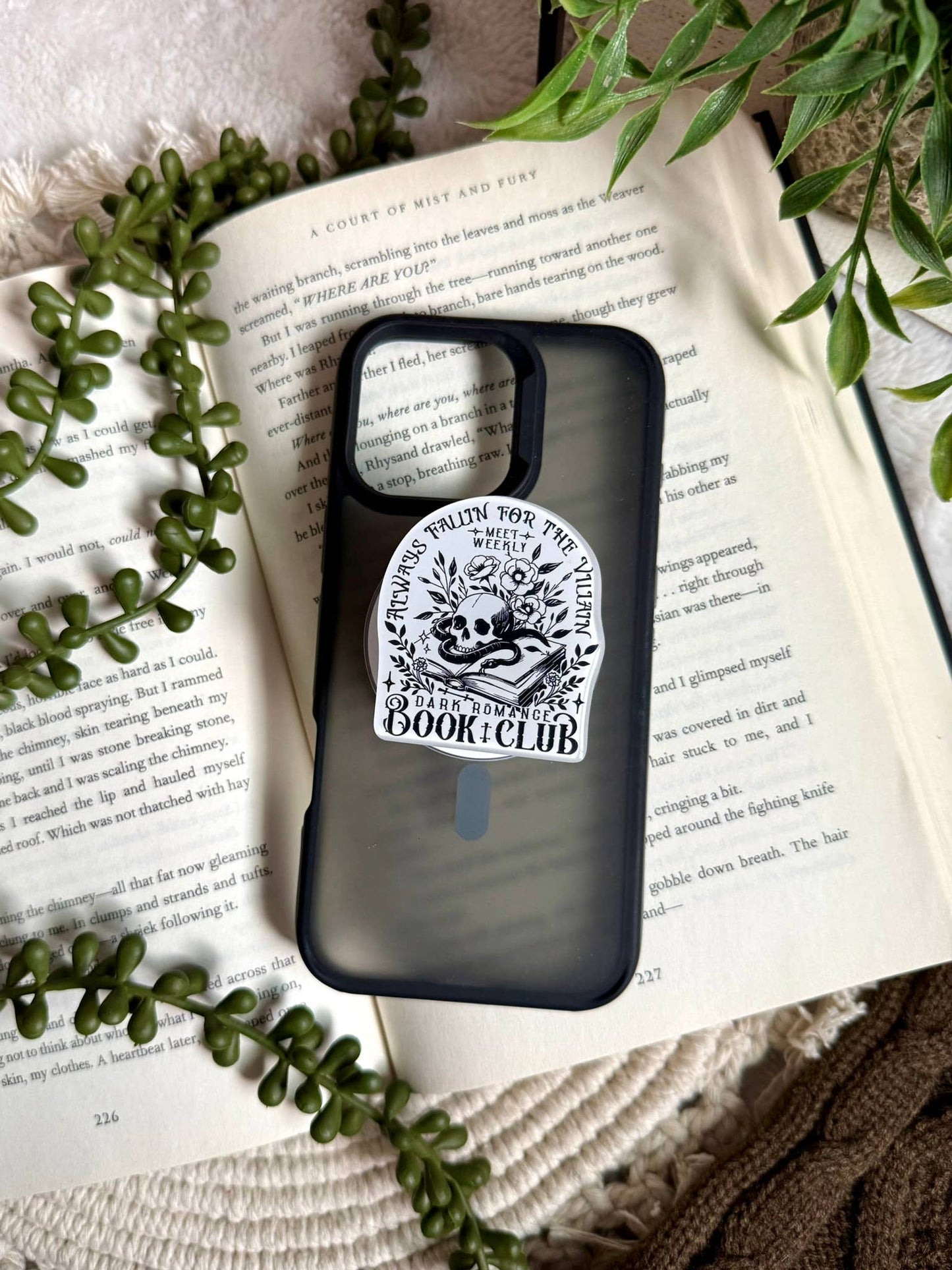 Bookish Reading Kindle Grip - Bookish Kindle Phone Grip
