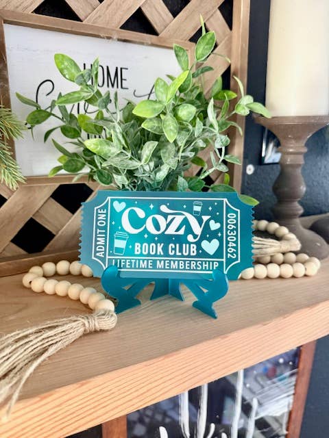 Bookish Shelf Sitter and Decor with Reading Tickets #28 (Copy)