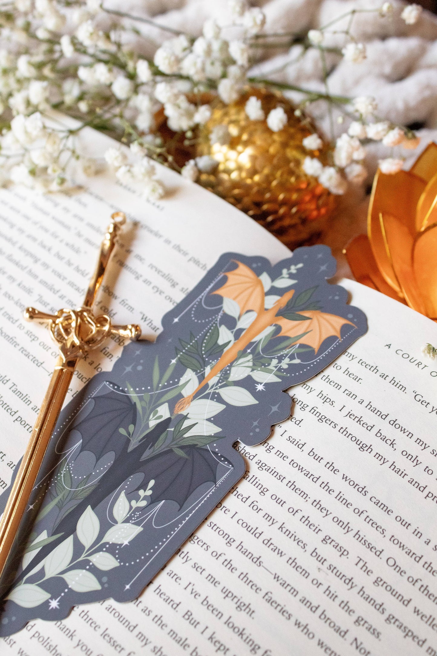 Fourth Wing Tairn and Andarna Bookmark