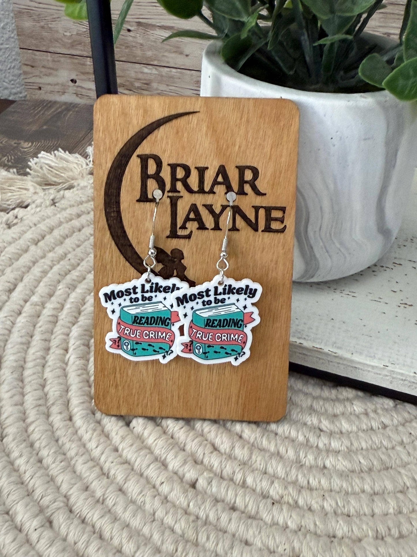 True Crime & Mystery Book Club Earrings #7
