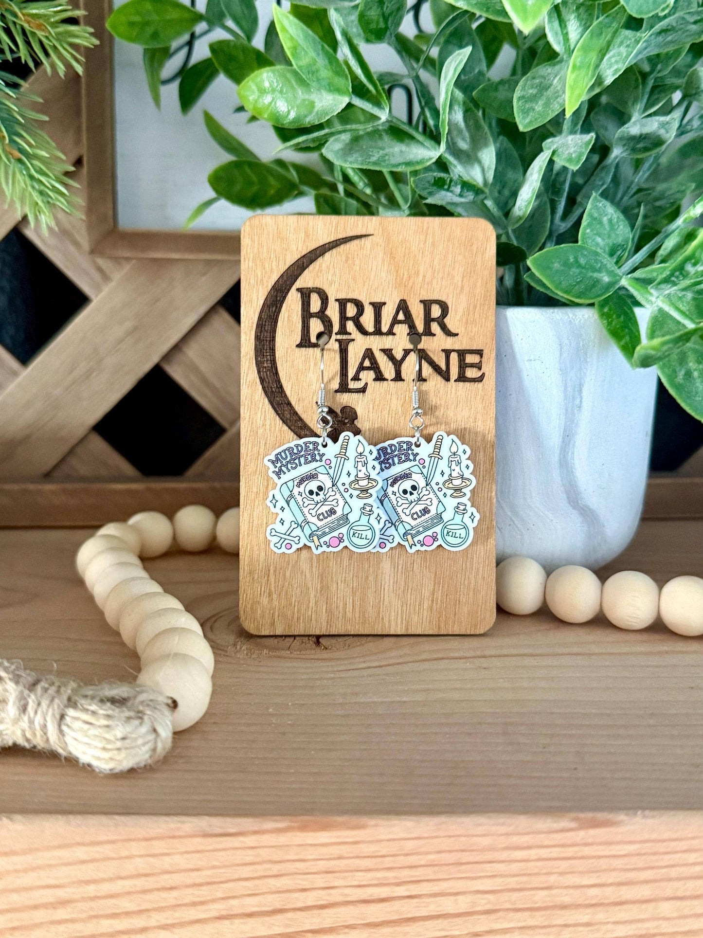 True Crime & Mystery Book Club Earrings #4