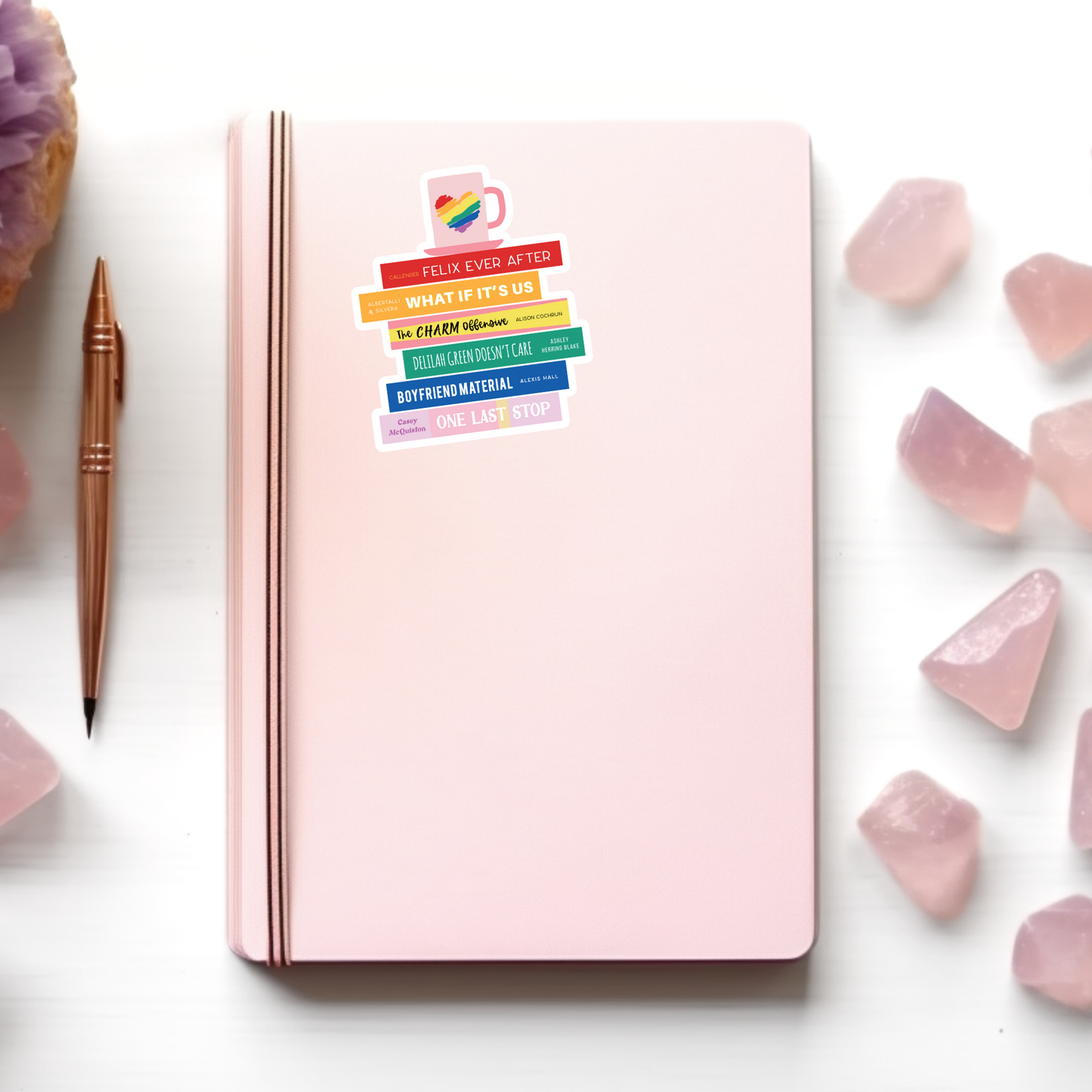 LGBTQ Queer Book Stack Sticker