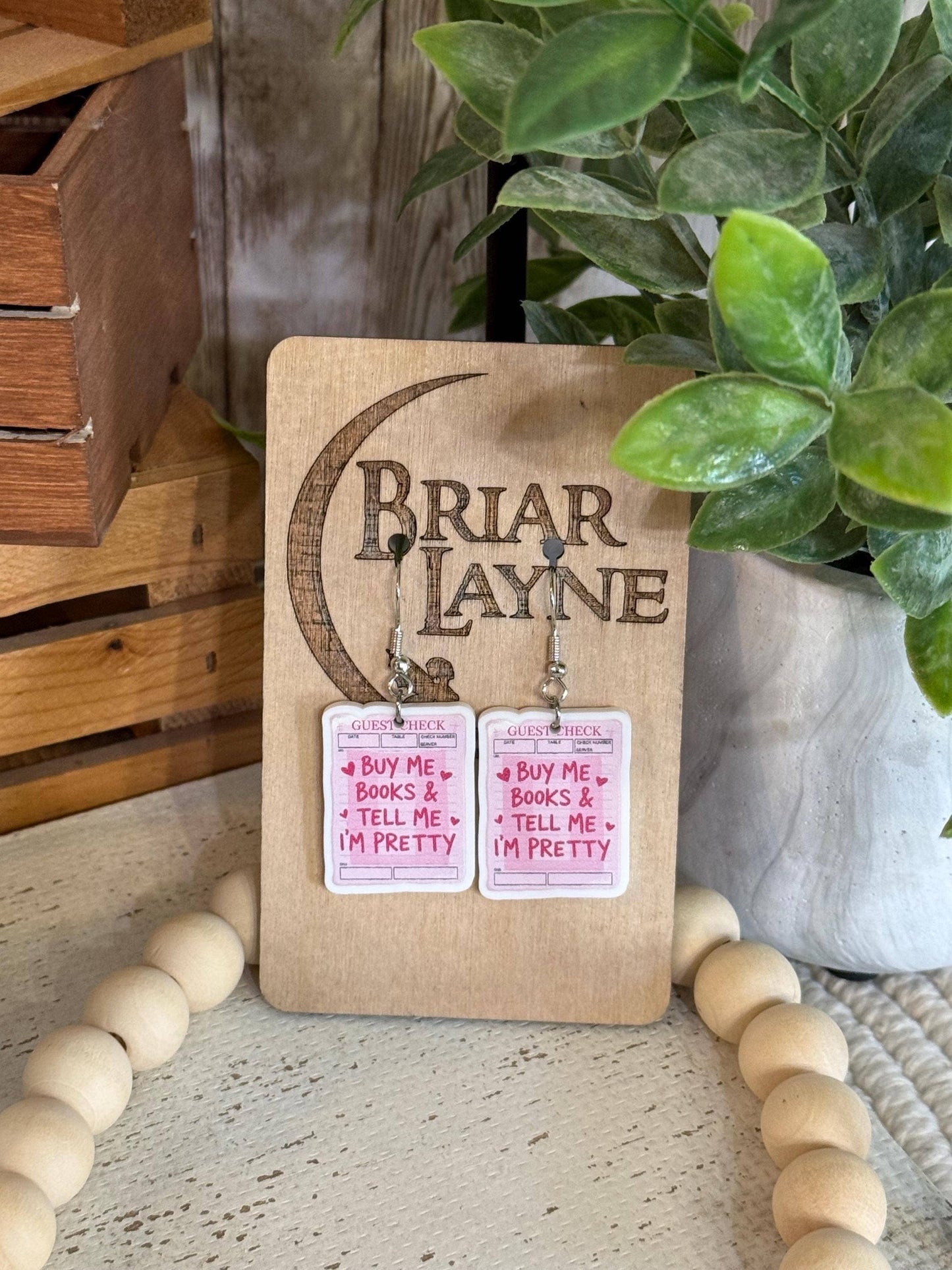 Book Lovers Reading Library Earrings