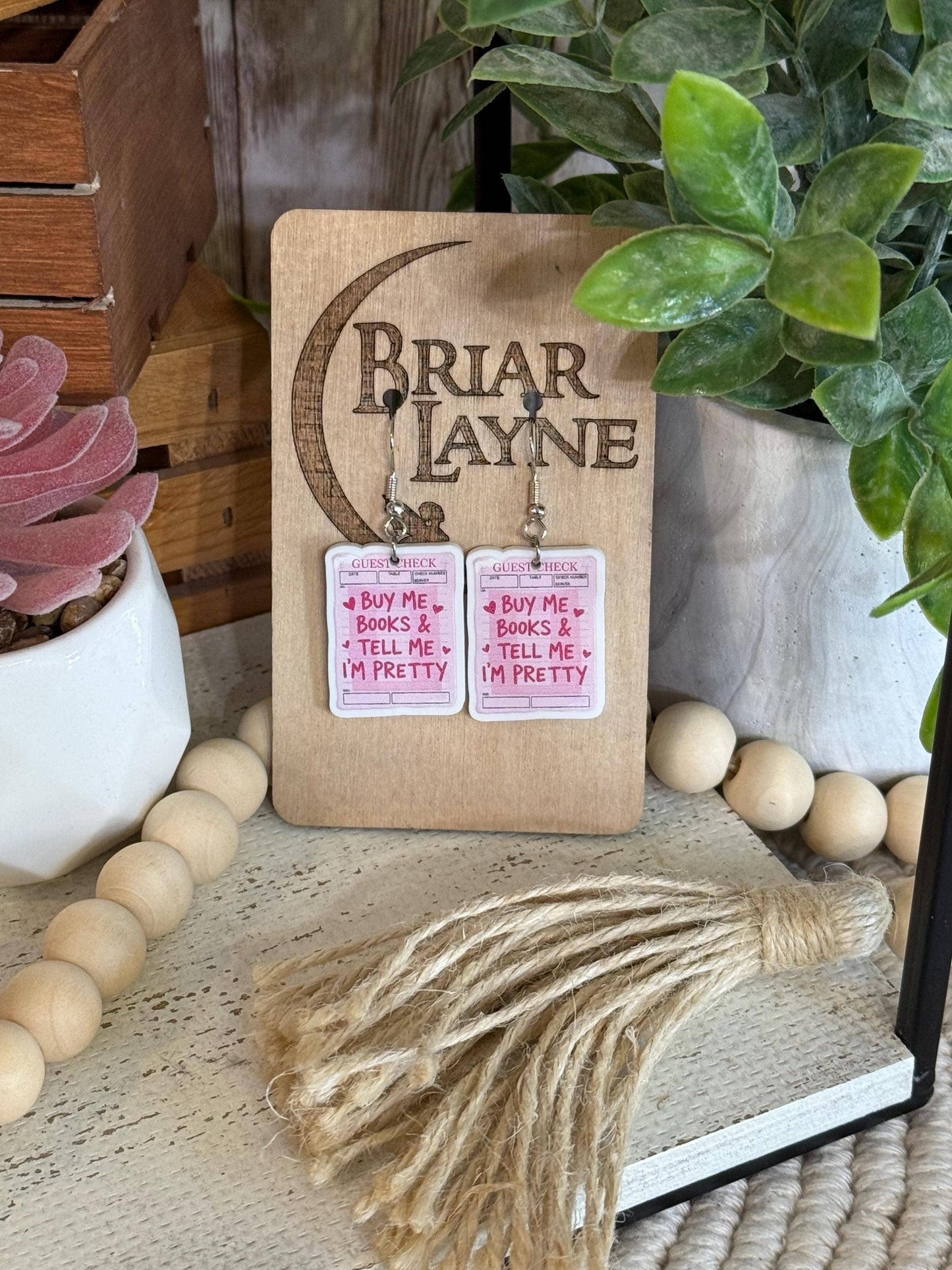 Book Lovers Reading Library Earrings