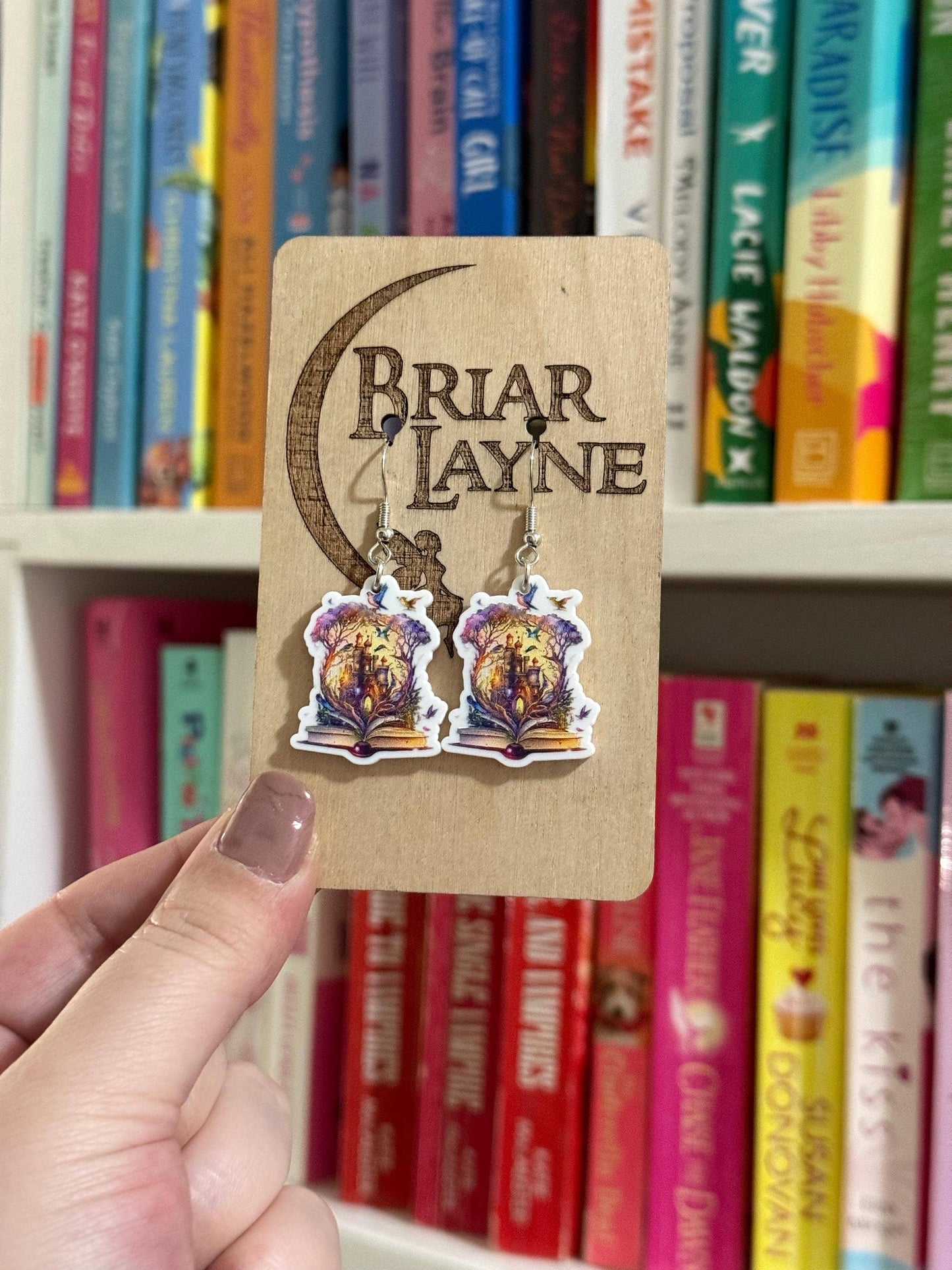 Fairytale Storybook Bookish Reading Earrings