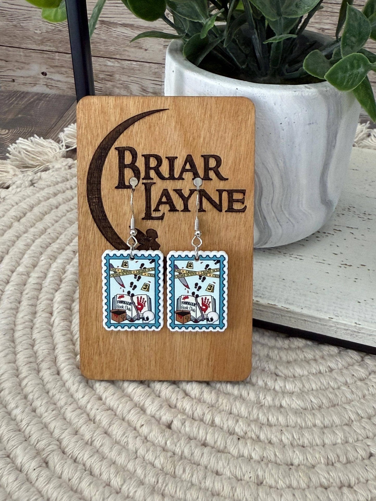 True Crime & Mystery Book Club Earrings
