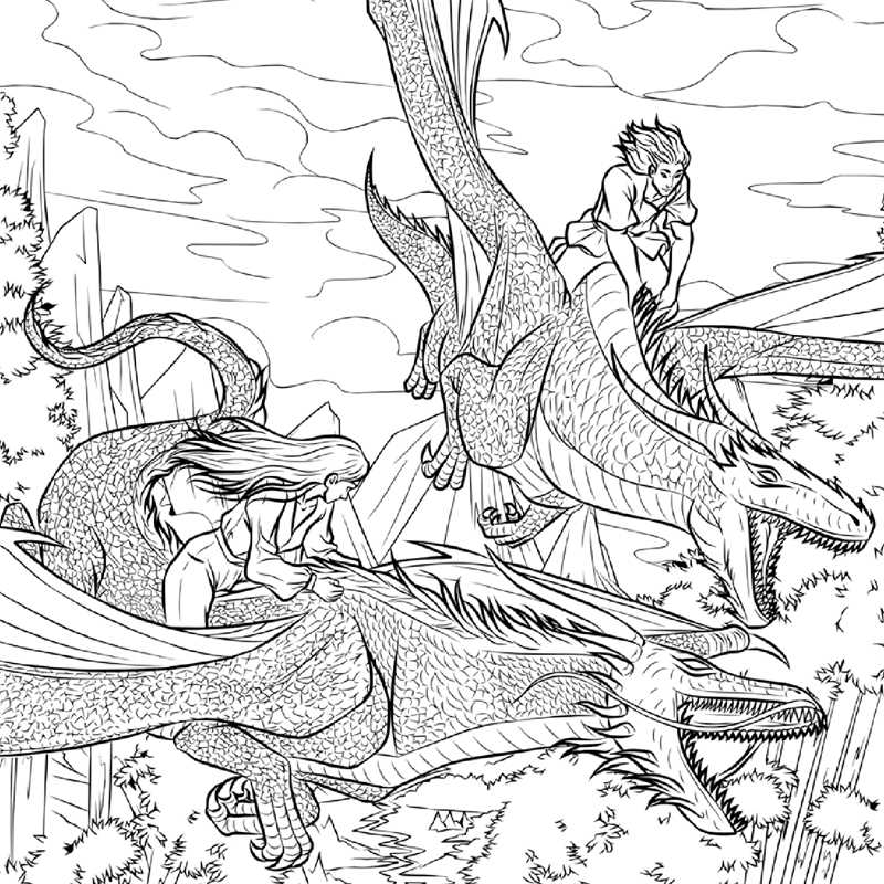 Romantasy Coloring Book