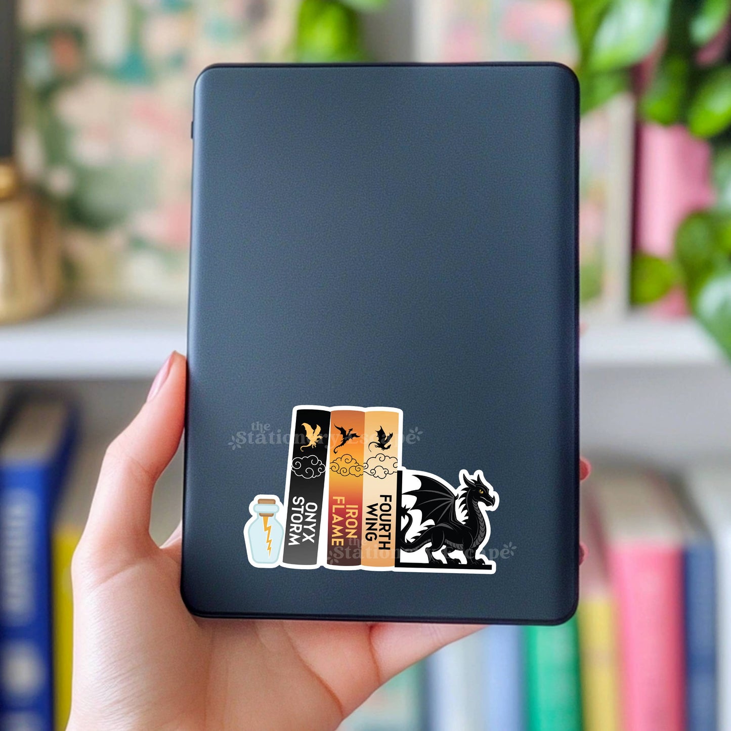 Fourth Wing Empyrean Series Book Stack Sticker