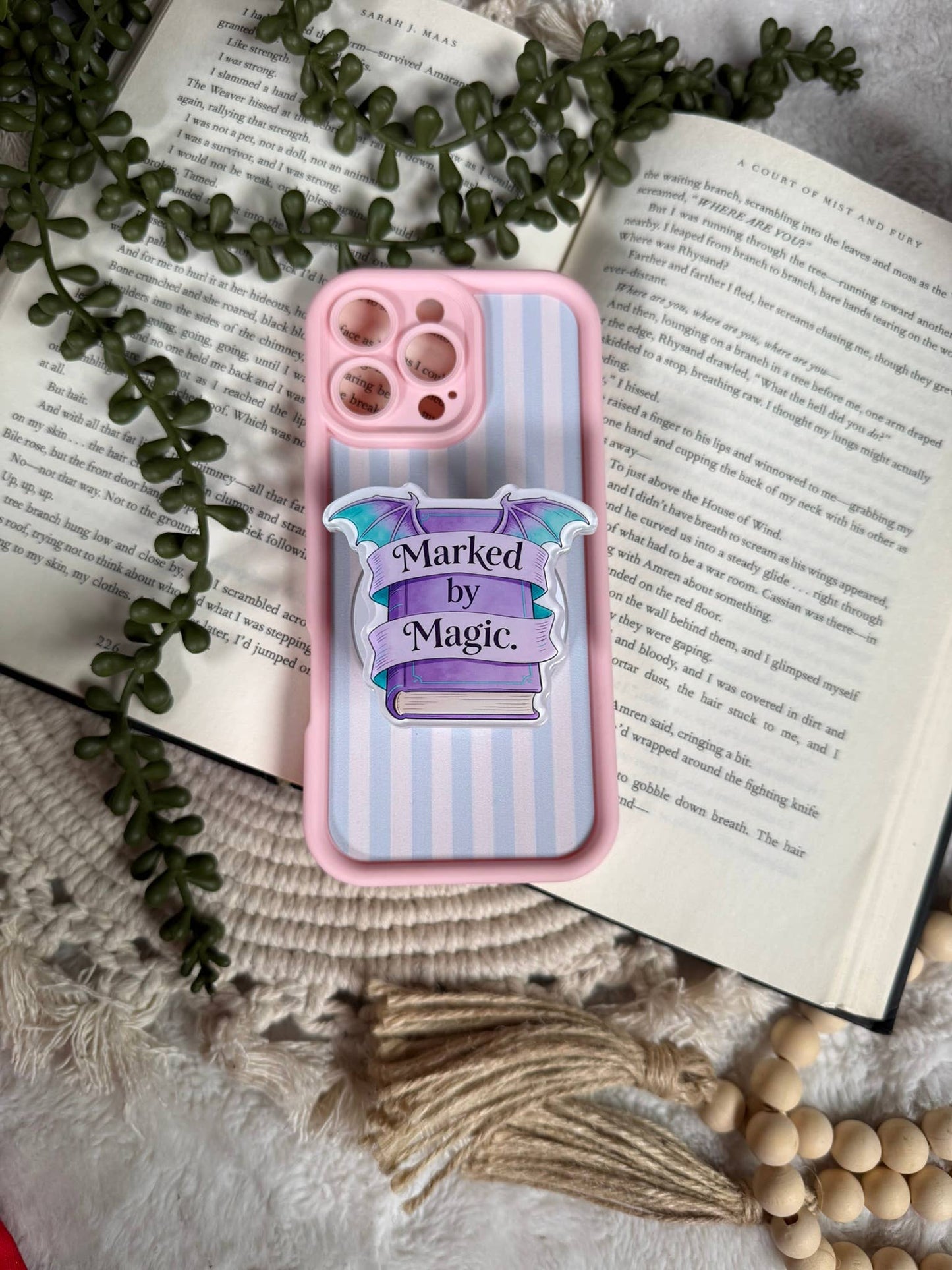 Fantasy Kindle Grip - Fantasy Phone Grip _ Romantasy Grip