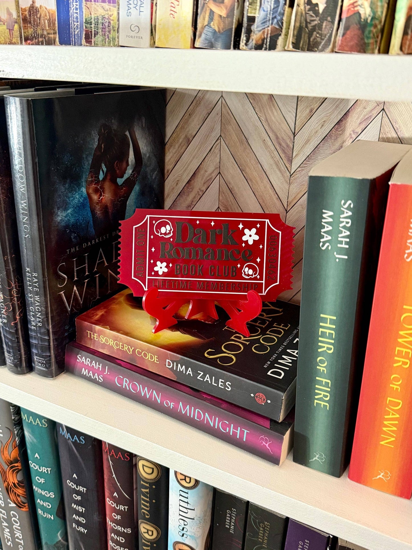 Bookish Shelf Sitter and Decor with Reading Tickets