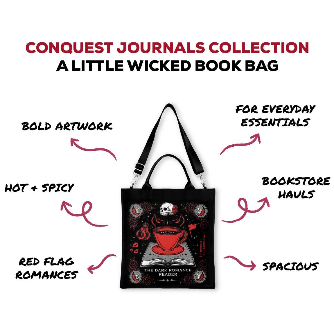 A Little Wicked Book Bag (Original Artwork)