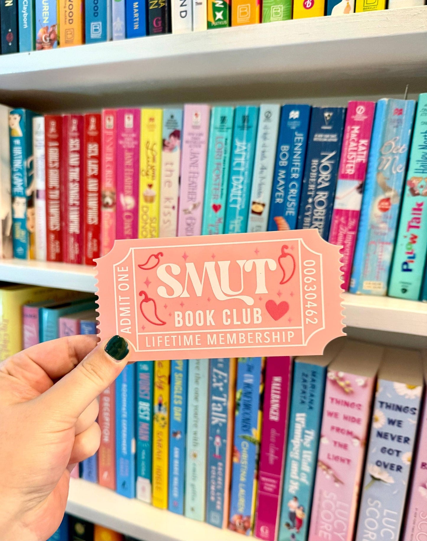 Bookish Shelf Sitter and Decor with Reading Tickets