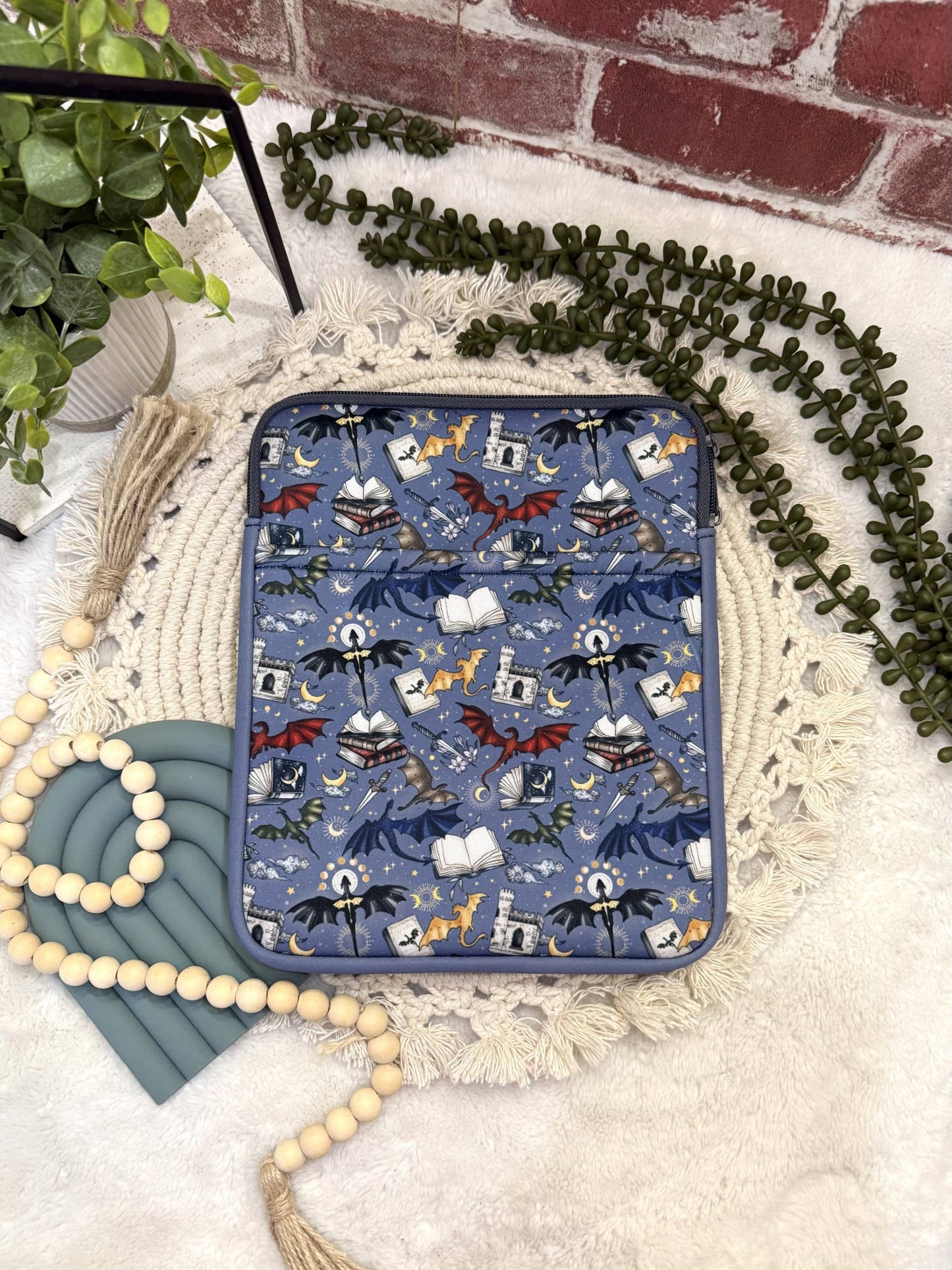 8x10 Dragon Book Sleeve | Book Sleeve | Kindle Storage