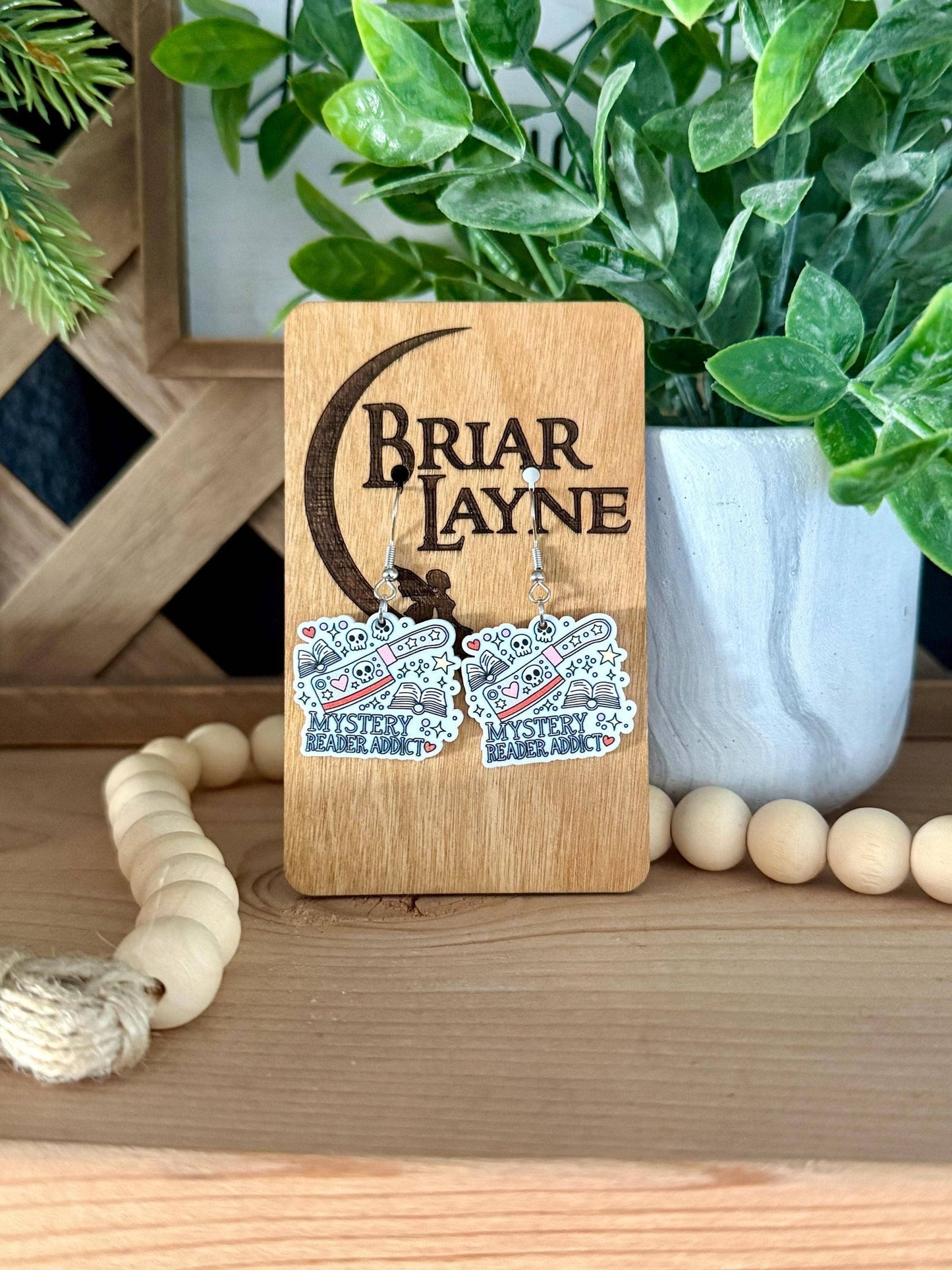 True Crime & Mystery Book Club Earrings #3