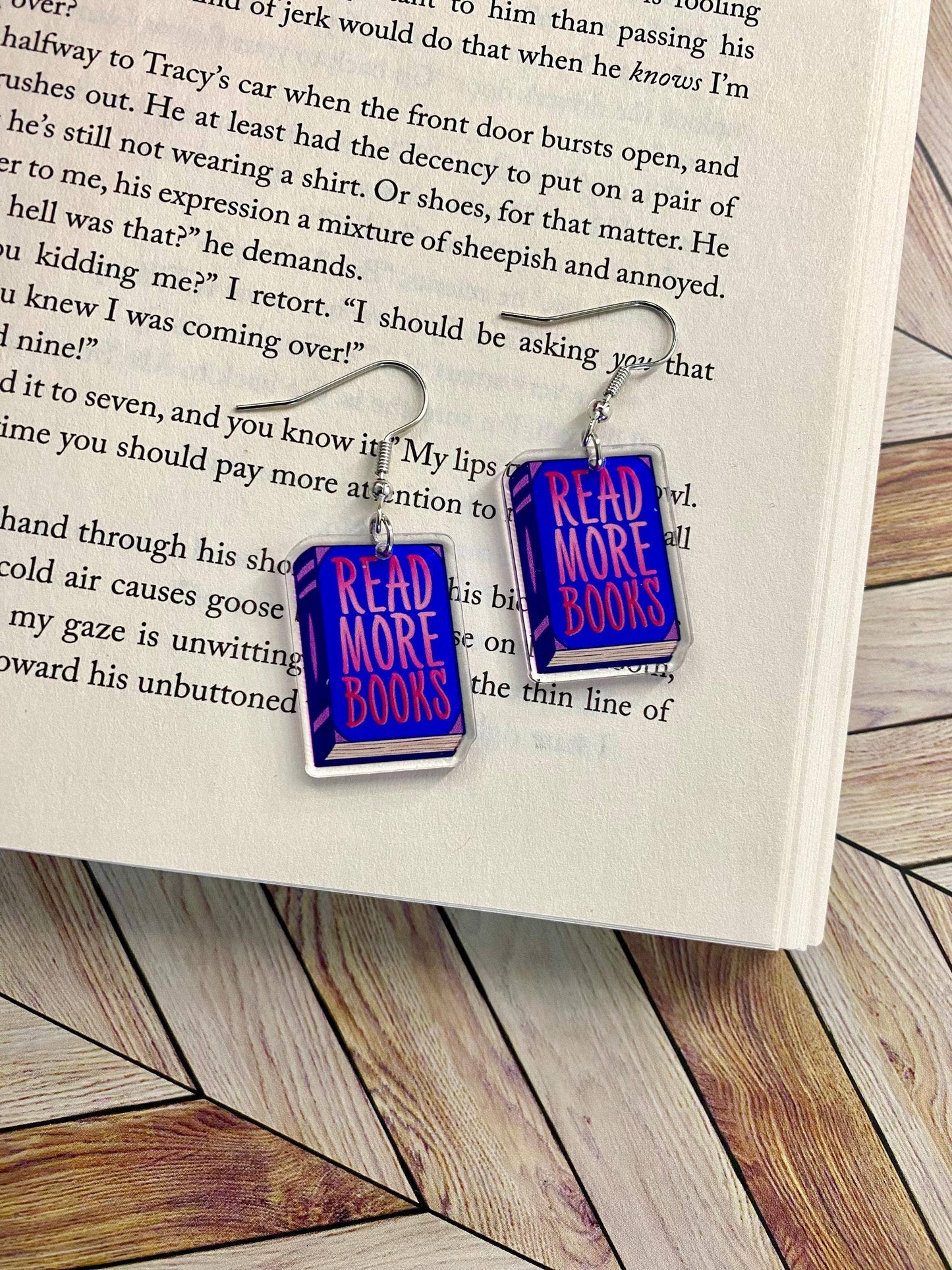 Read More Books Earrings for Book Lovers