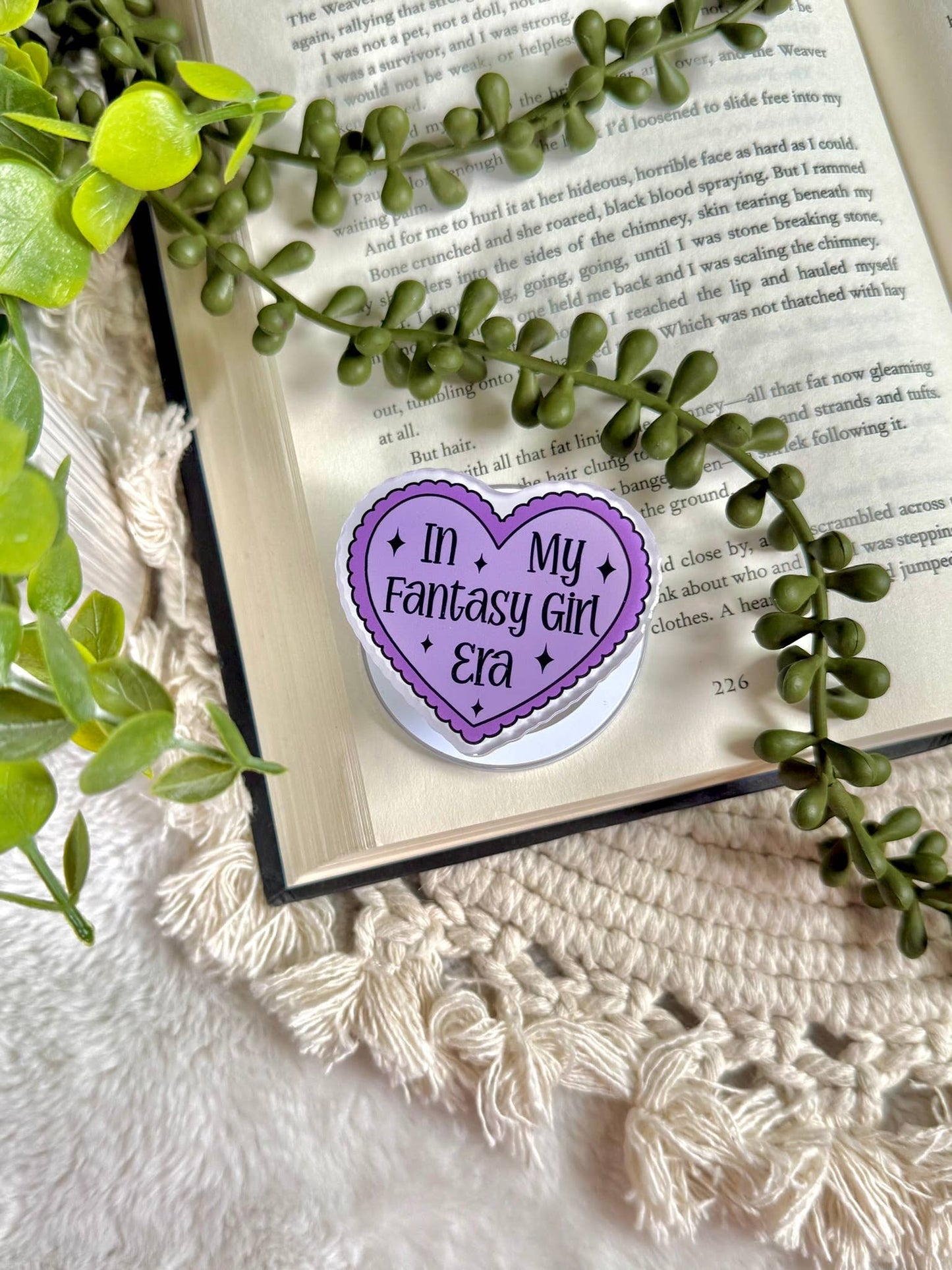 Fantasy Kindle Grip - Fantasy Phone Grip _ Romantasy Grip