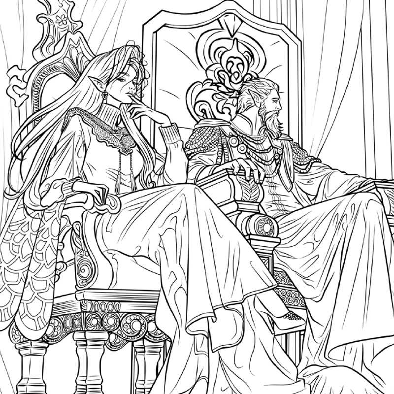 Romantasy Coloring Book