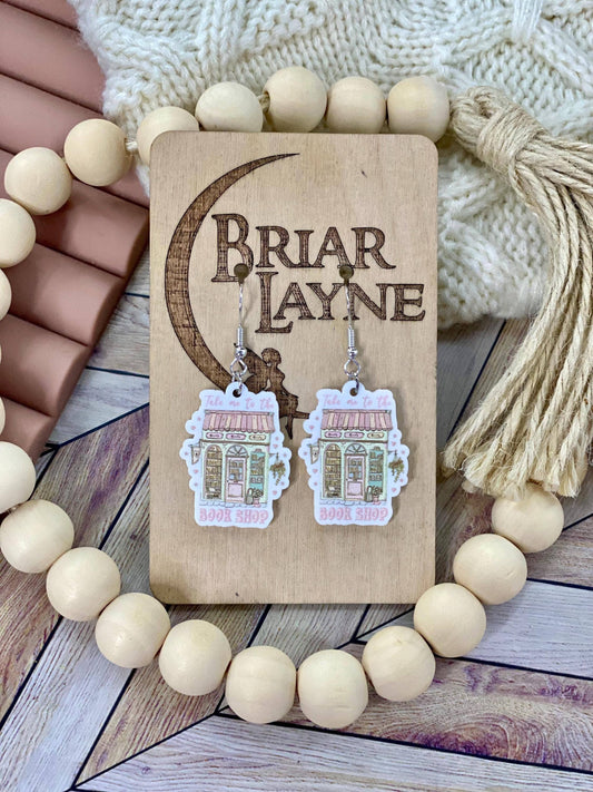 Bookstore Book Lovers Reader Library Earrings