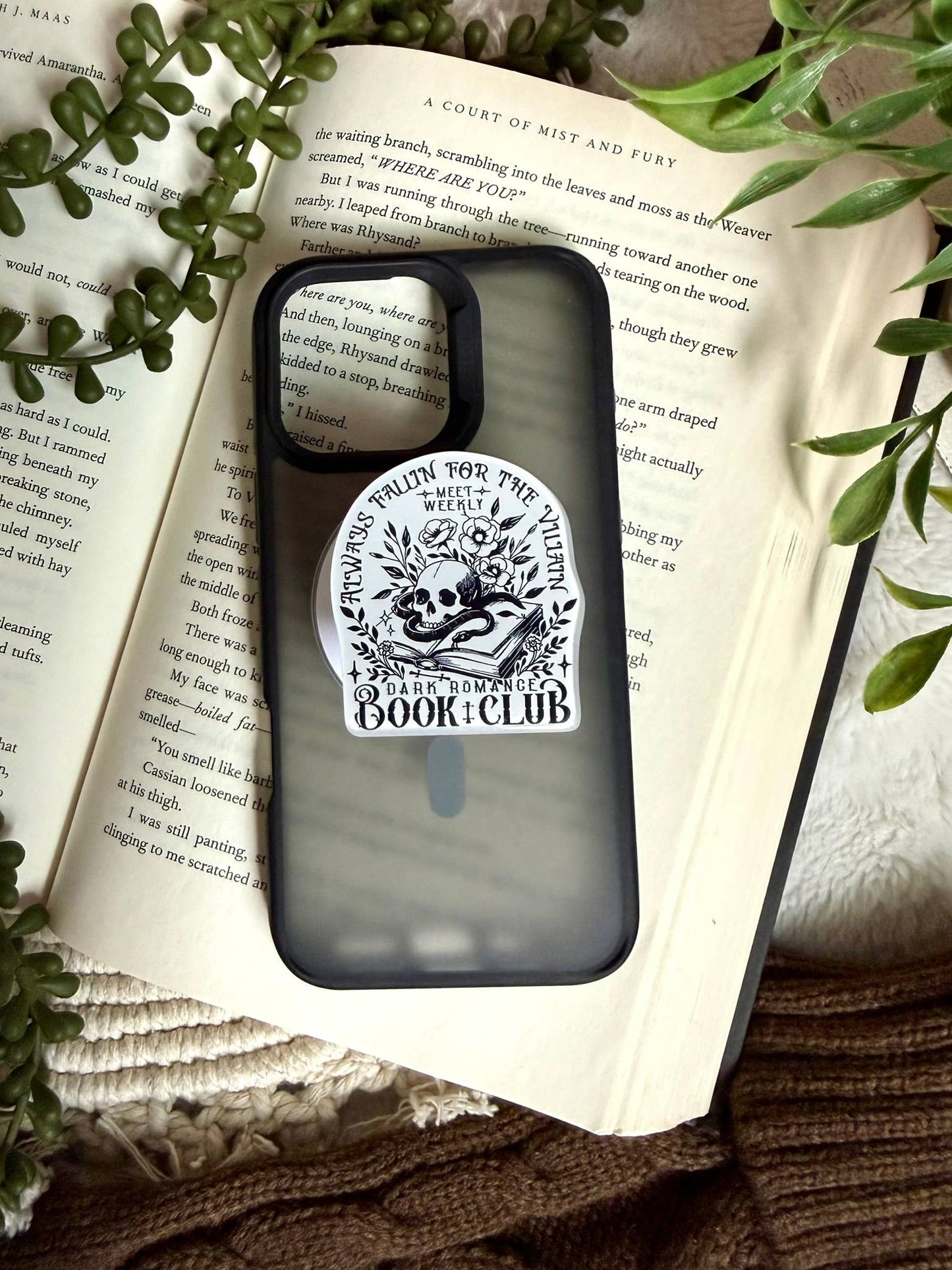 Bookish Reading Kindle Grip - Bookish Kindle Phone Grip