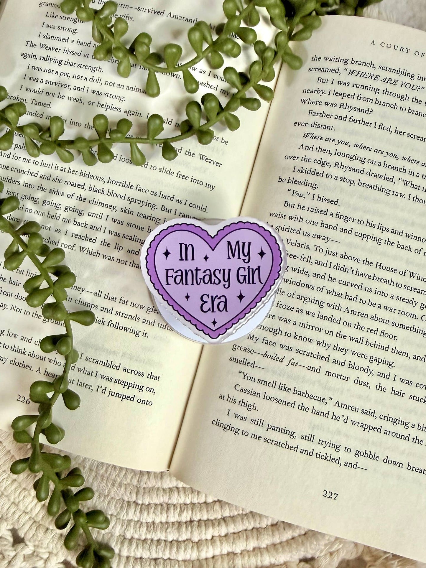 Fantasy Kindle Grip - Fantasy Phone Grip _ Romantasy Grip