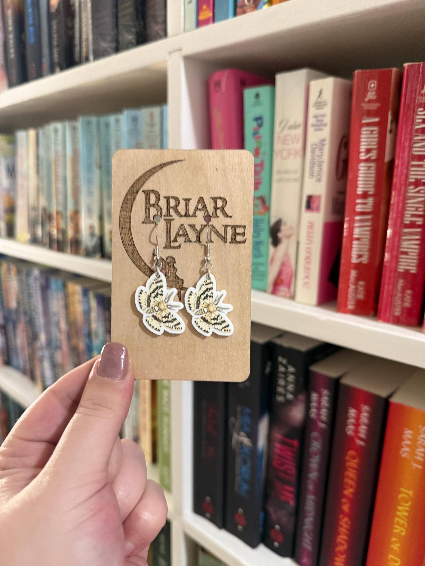 Dark Moth Witch Goth Insect Earrings