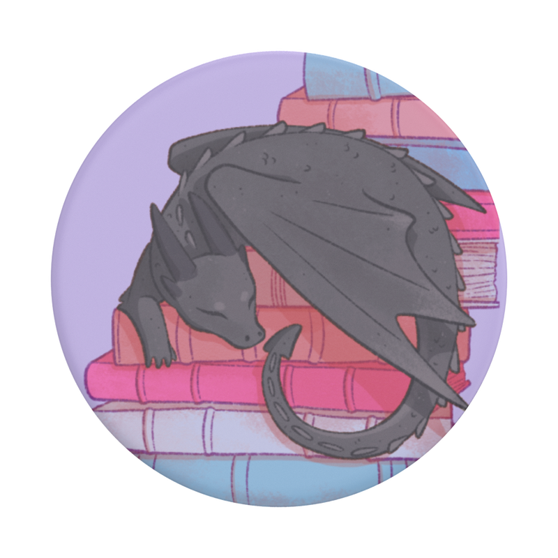 PopSockets Plant Curled Up With A Good Book Clear