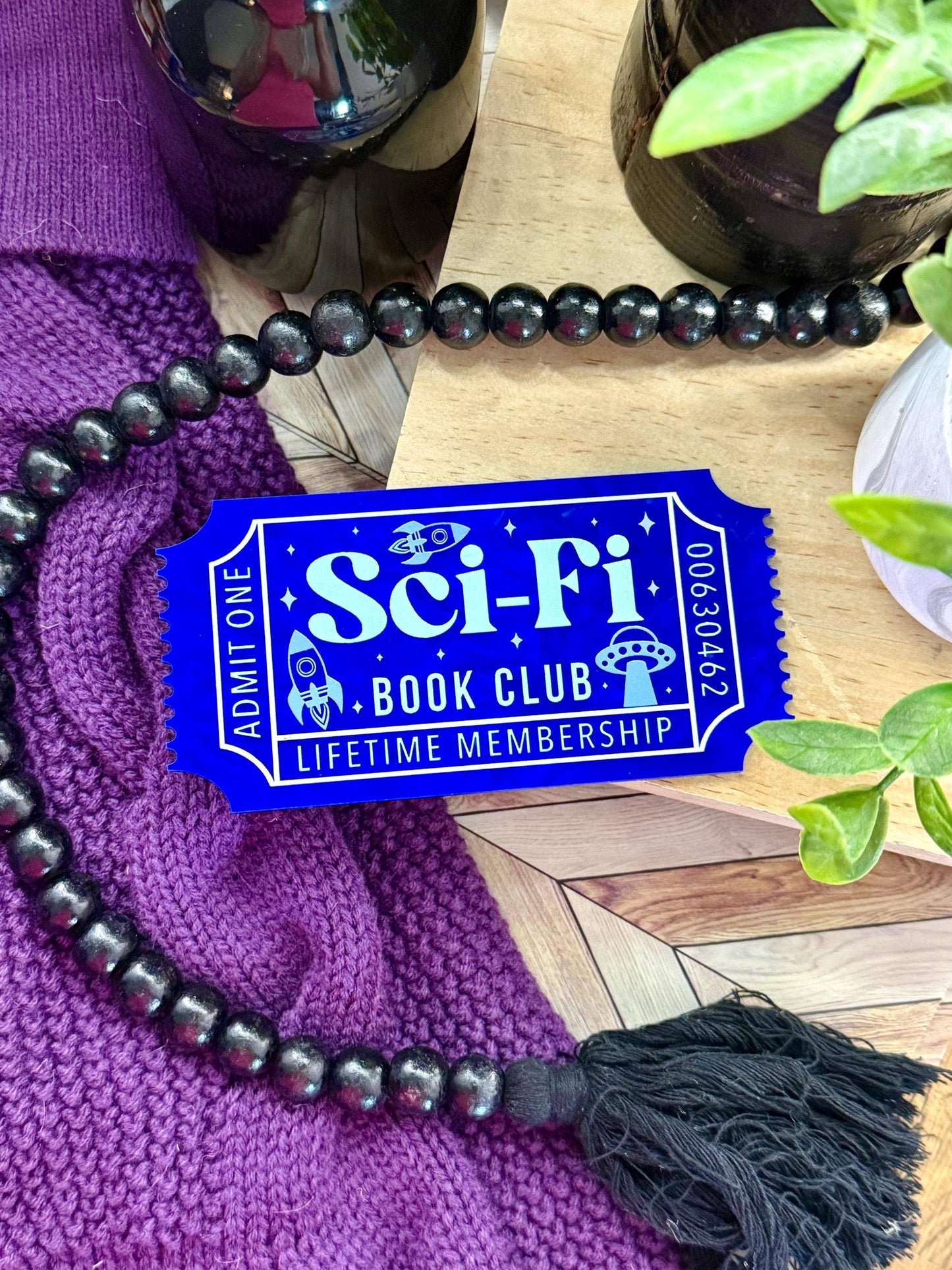 Sci Fi Bookish Shelf Sitter and Bookshelf Decor Ticket