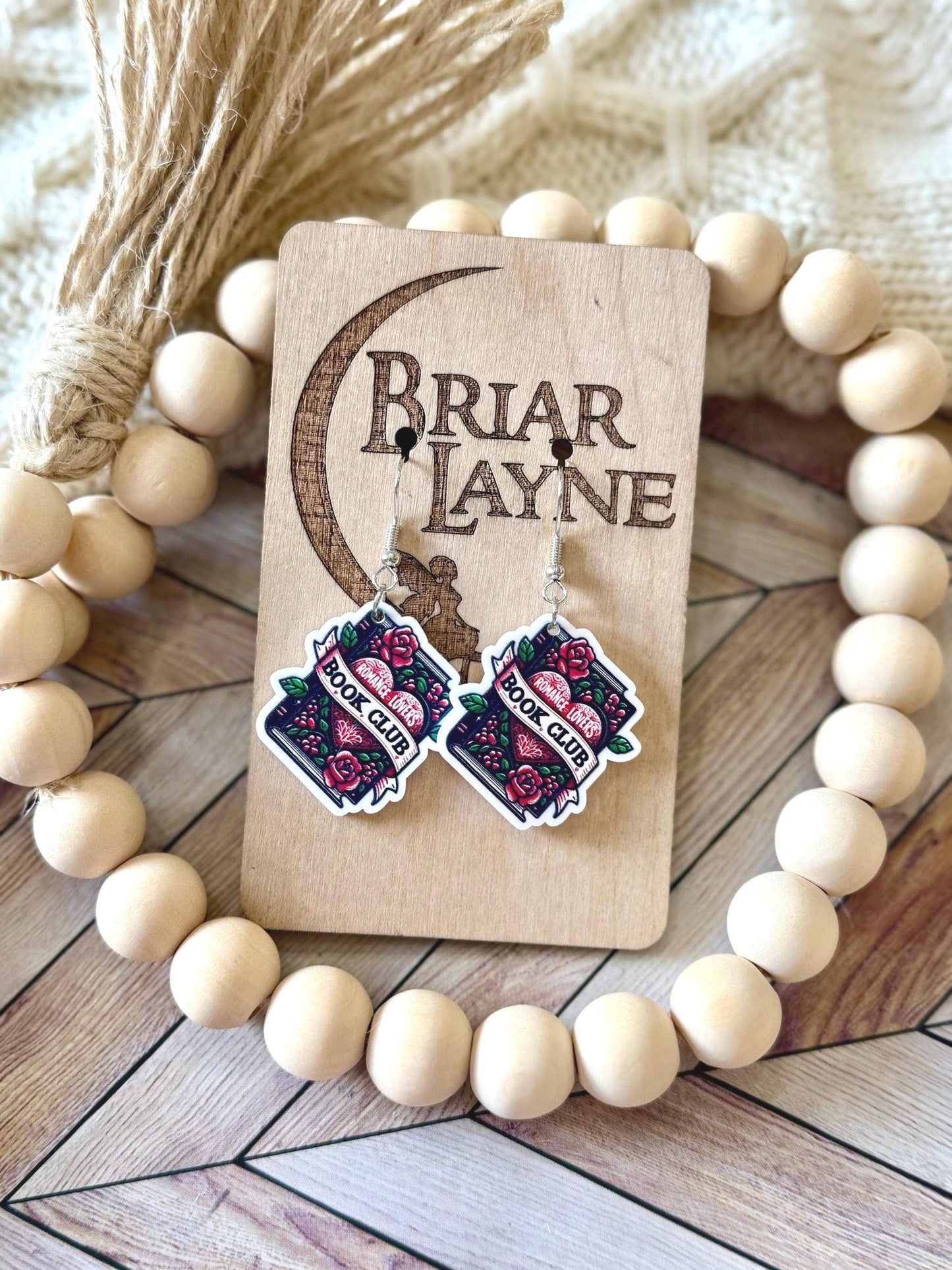 Book Club Booktrovert Bookoholic Reading Earrings