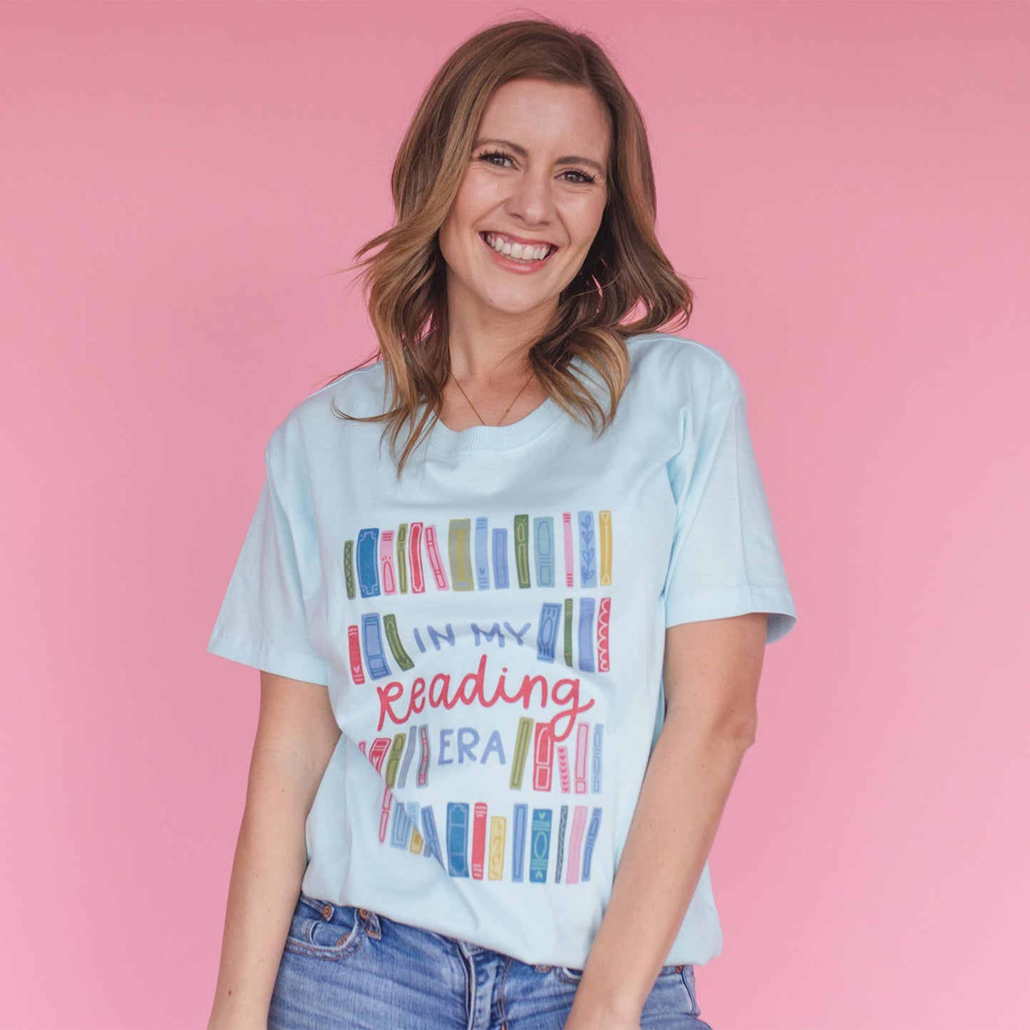 In My Reading Era Tee - Chambray