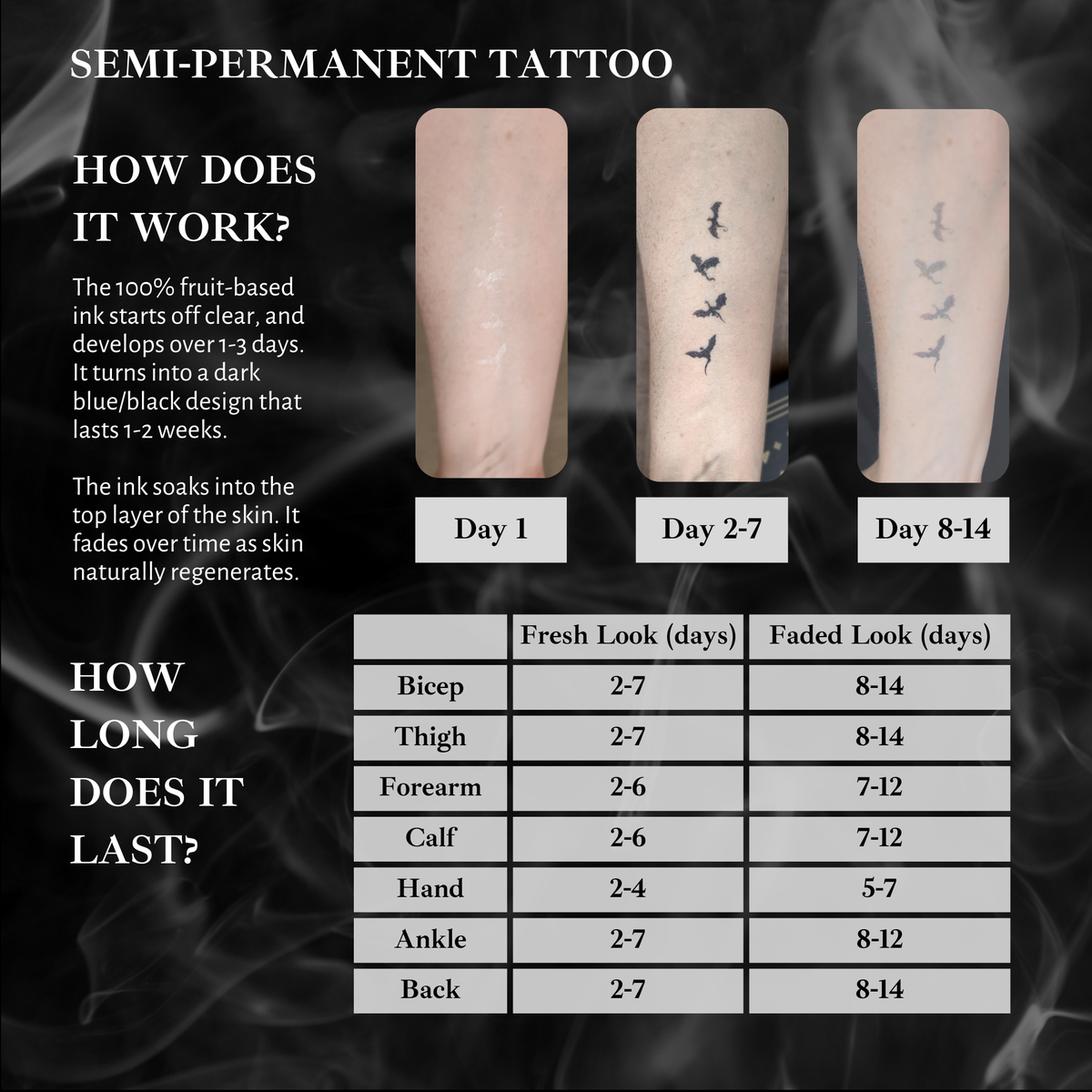 Semi-Permanent Tattoo | Dragons