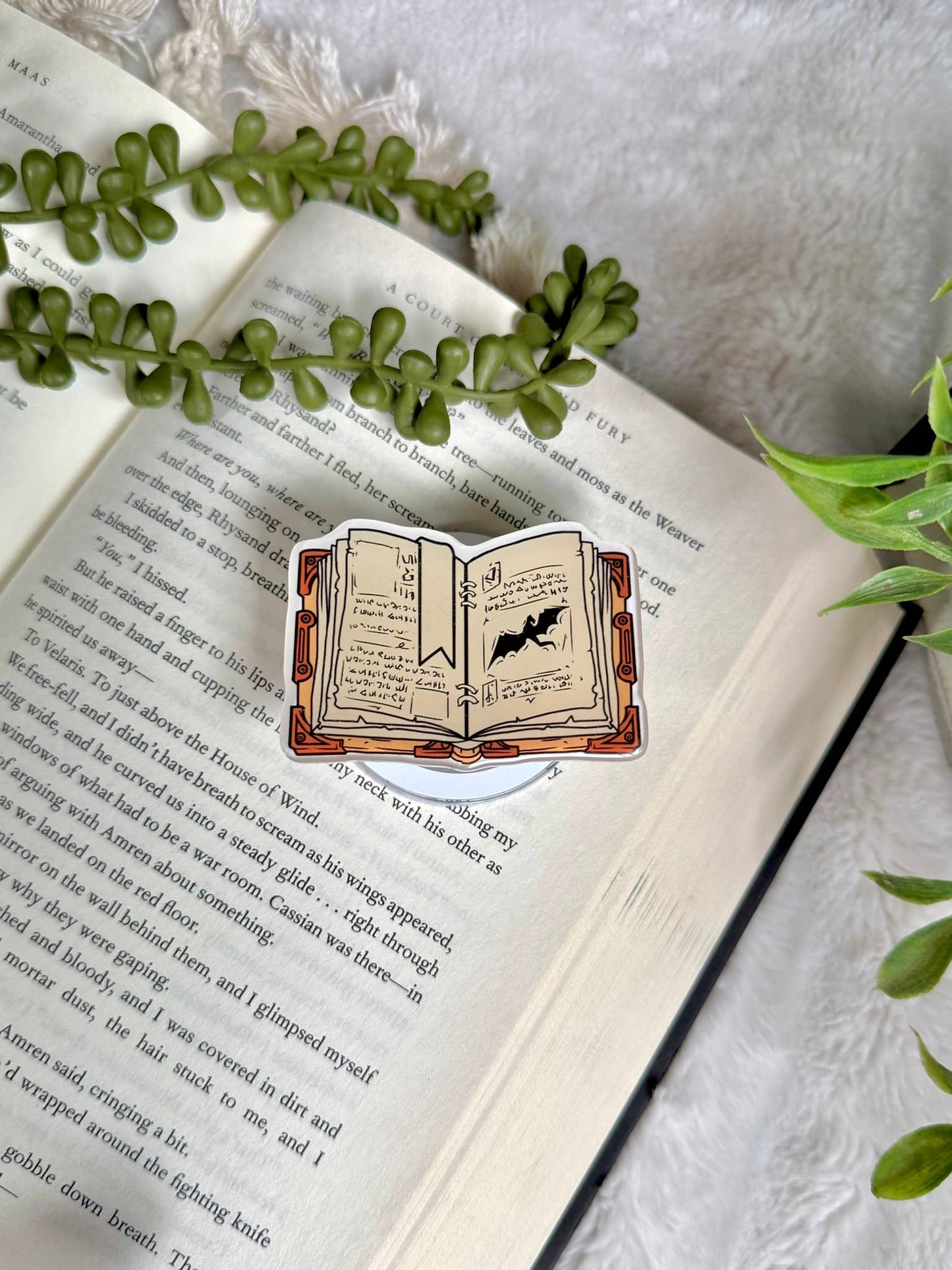 Fantasy Kindle Grip - Fantasy Phone Grip _ Romantasy Grip